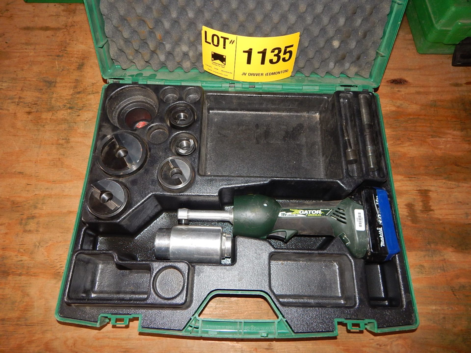 GREENLEE GATOR CORDLESS CRIMPING TOOL, S/N: N/A (SC 521)