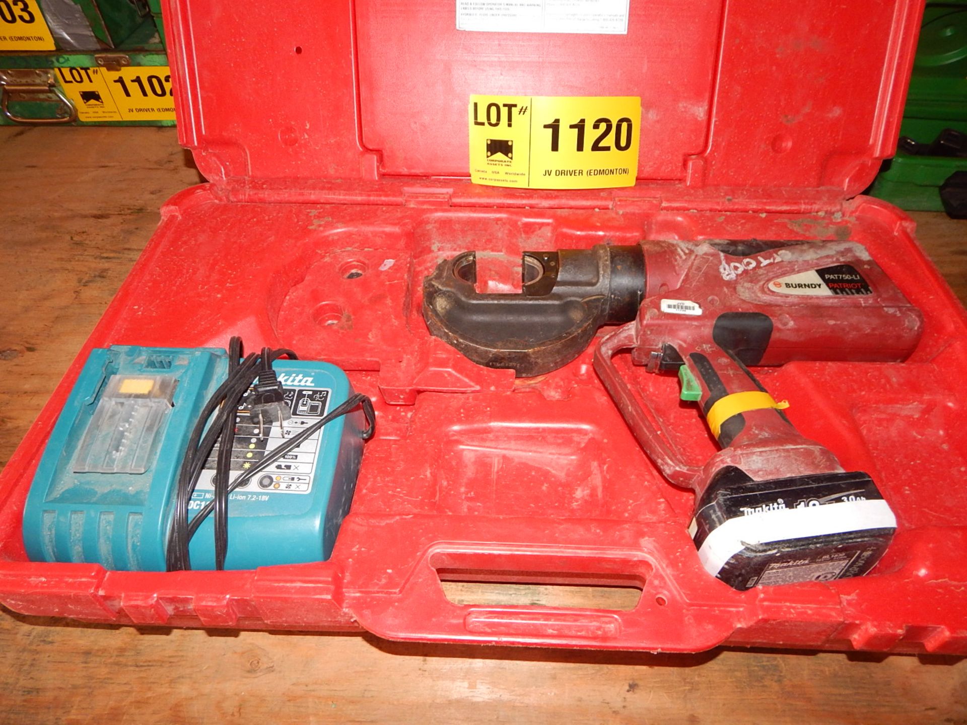 BURNDY CORDLESS CRIMPER TOOL, S/N: N/A (SC 521)