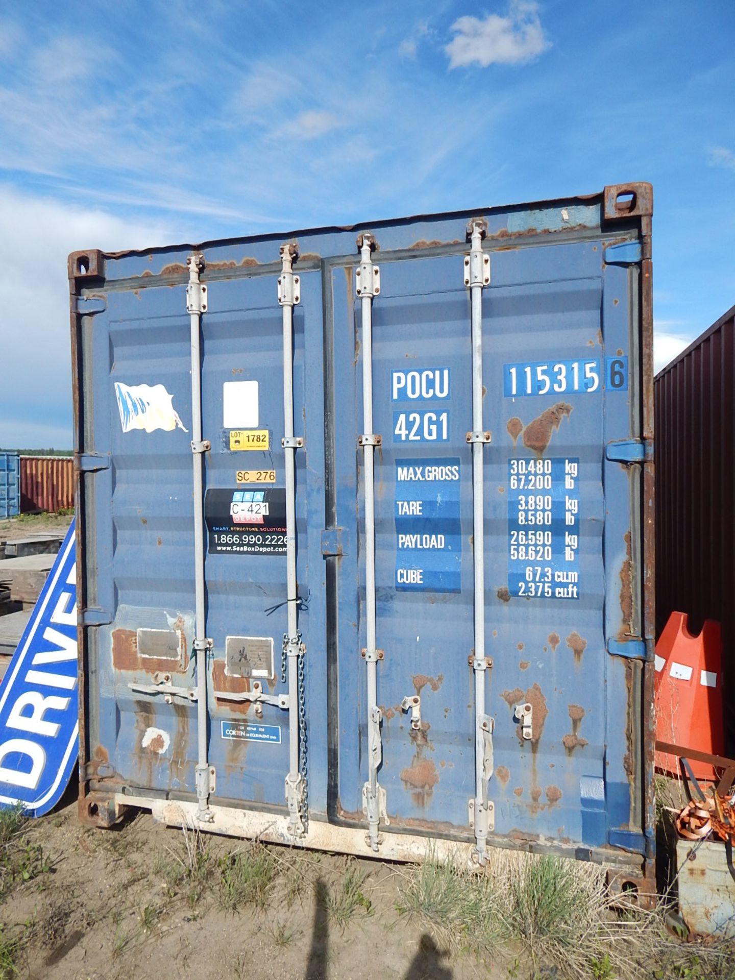 40' SEA CONTAINER, S/N: N/A (SC 276) (DELAYED DELIVERY) (CI)