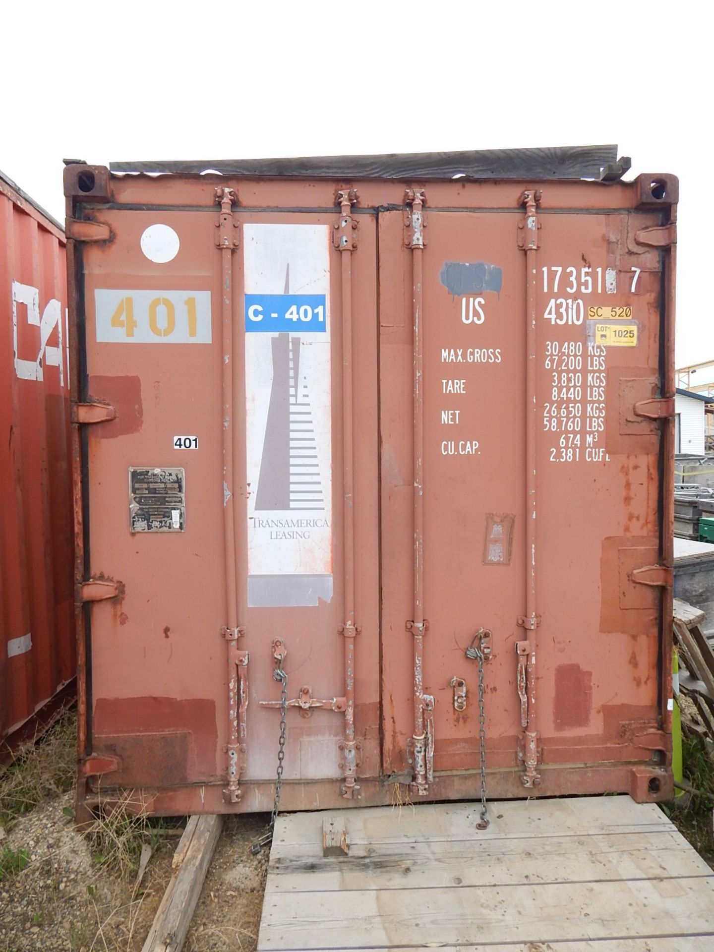 40' SEA CONTAINER, S/N: N/A (SC 520) (DELAYED DELIVERY) (CI)
