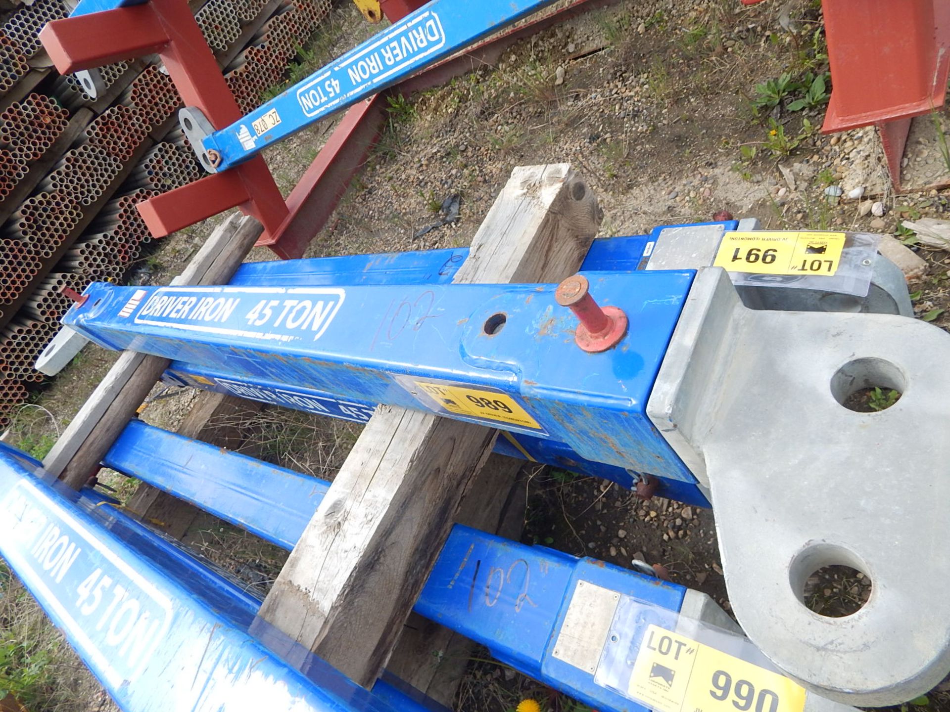 DRIVER IRON 45TON 102" SPREADER BEAM, S/N: N/A