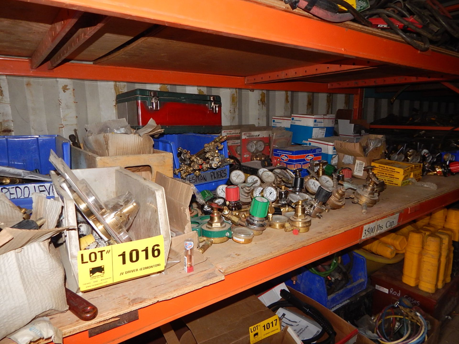 LOT/ CONTENTS OF SHELF CONSISTING OF WELDING WHIPS, GAUGES AND SUPPLIES (SC 520)