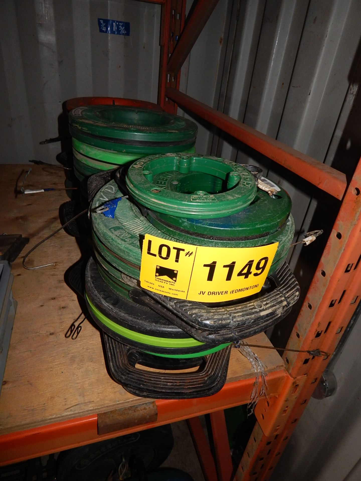 LOT/ GREENLEE WIRE FISH REELS (SC 521)