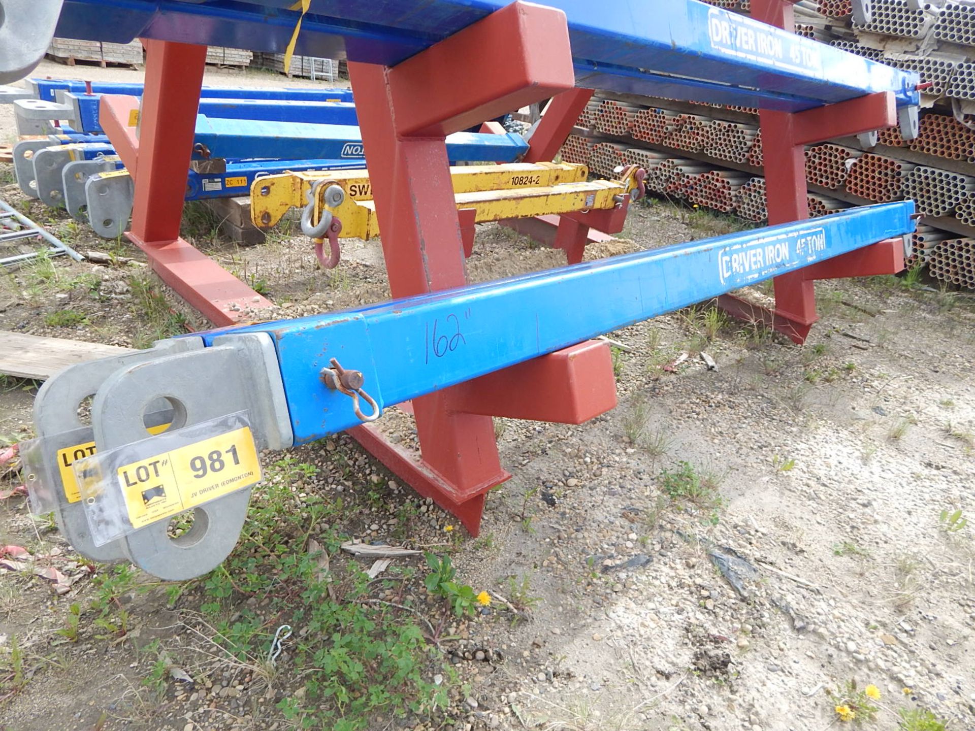 DRIVER IRON 45TON 174" SPREADER BEAM, S/N: N/A