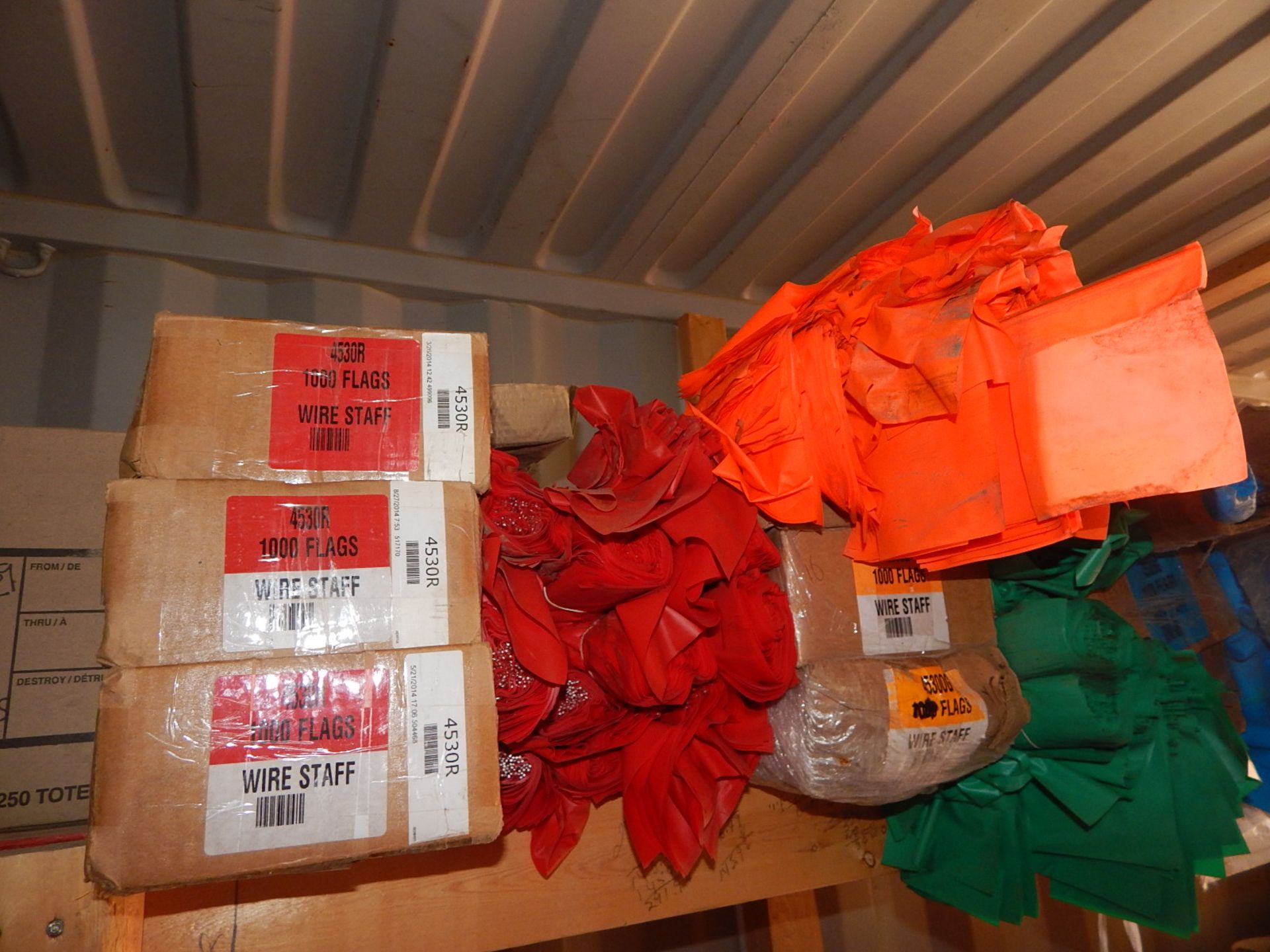 LOT/ CONTENTS OF SHELF CONSISTING OF SHRINK WRAP, SCRUBBING PADS, AND WIRE FLAGS (SC 235) - Image 3 of 3