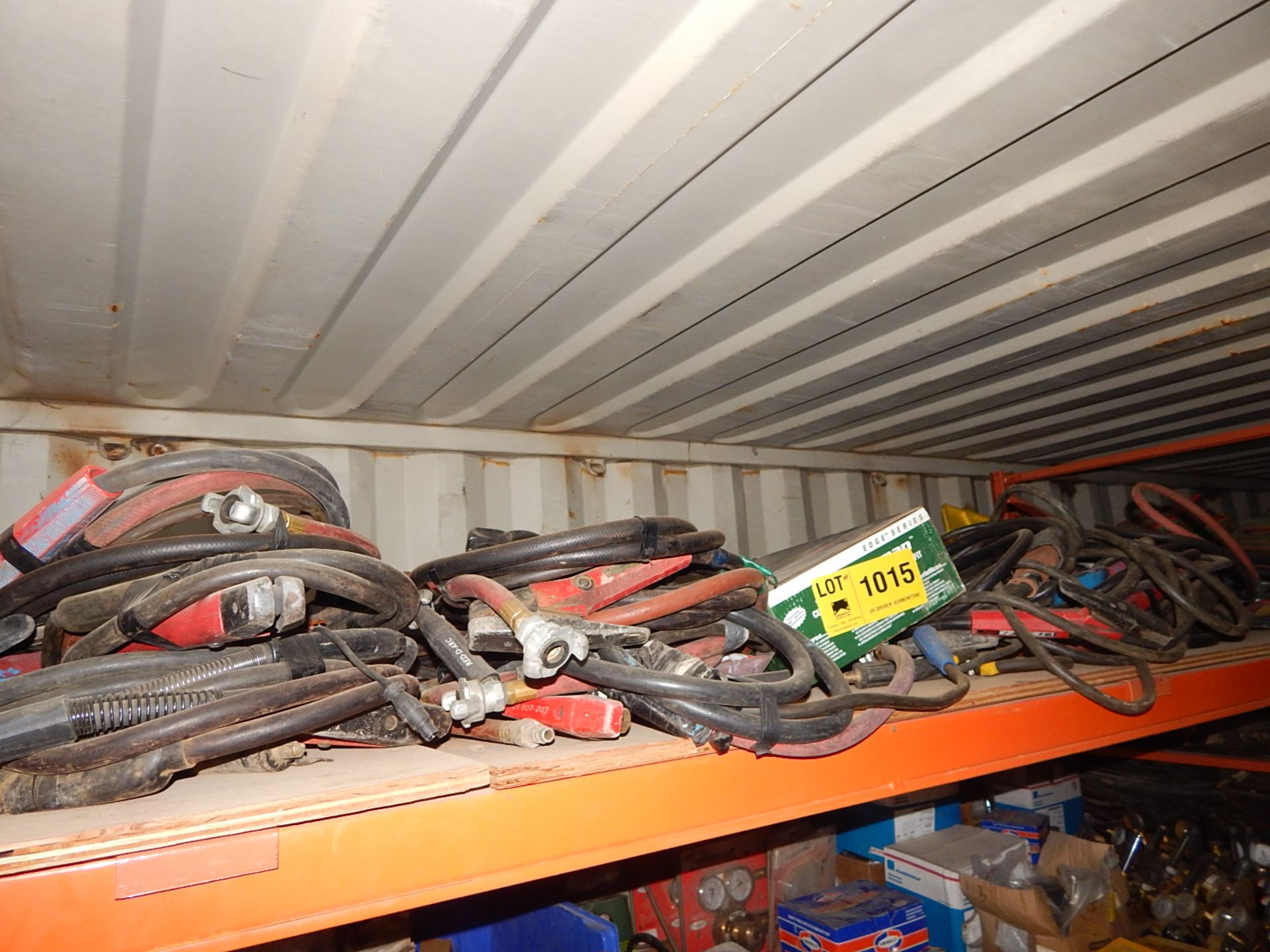 LOT/ CONTENTS OF SHELF CONSISTING OF WELDING WHIPS (SC 520)
