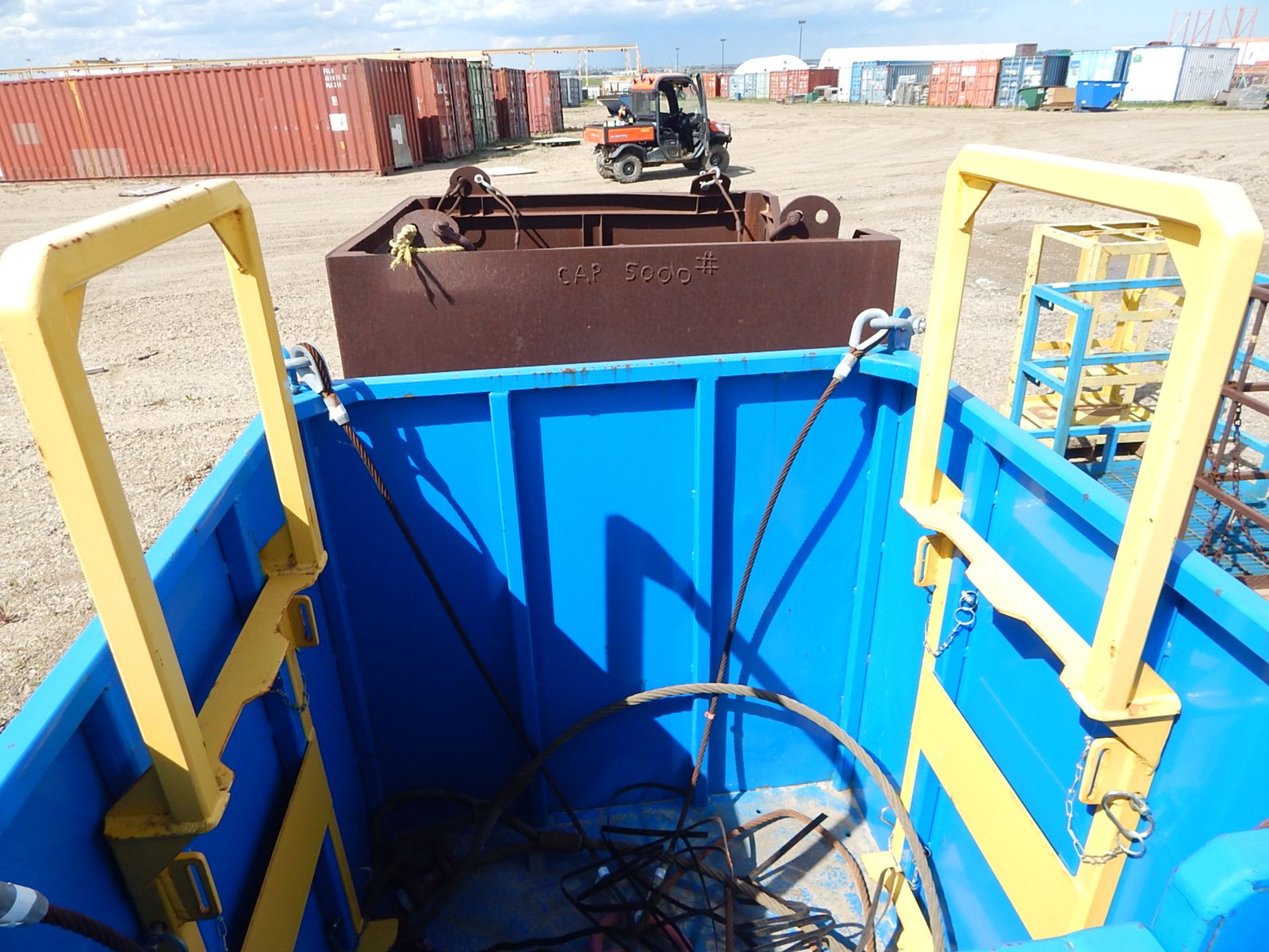 JV DRIVER NMB4000-1 LIFTING BASKET WITH 4000LB CAPACITY, S/N: JVD4000-02 - Image 3 of 4