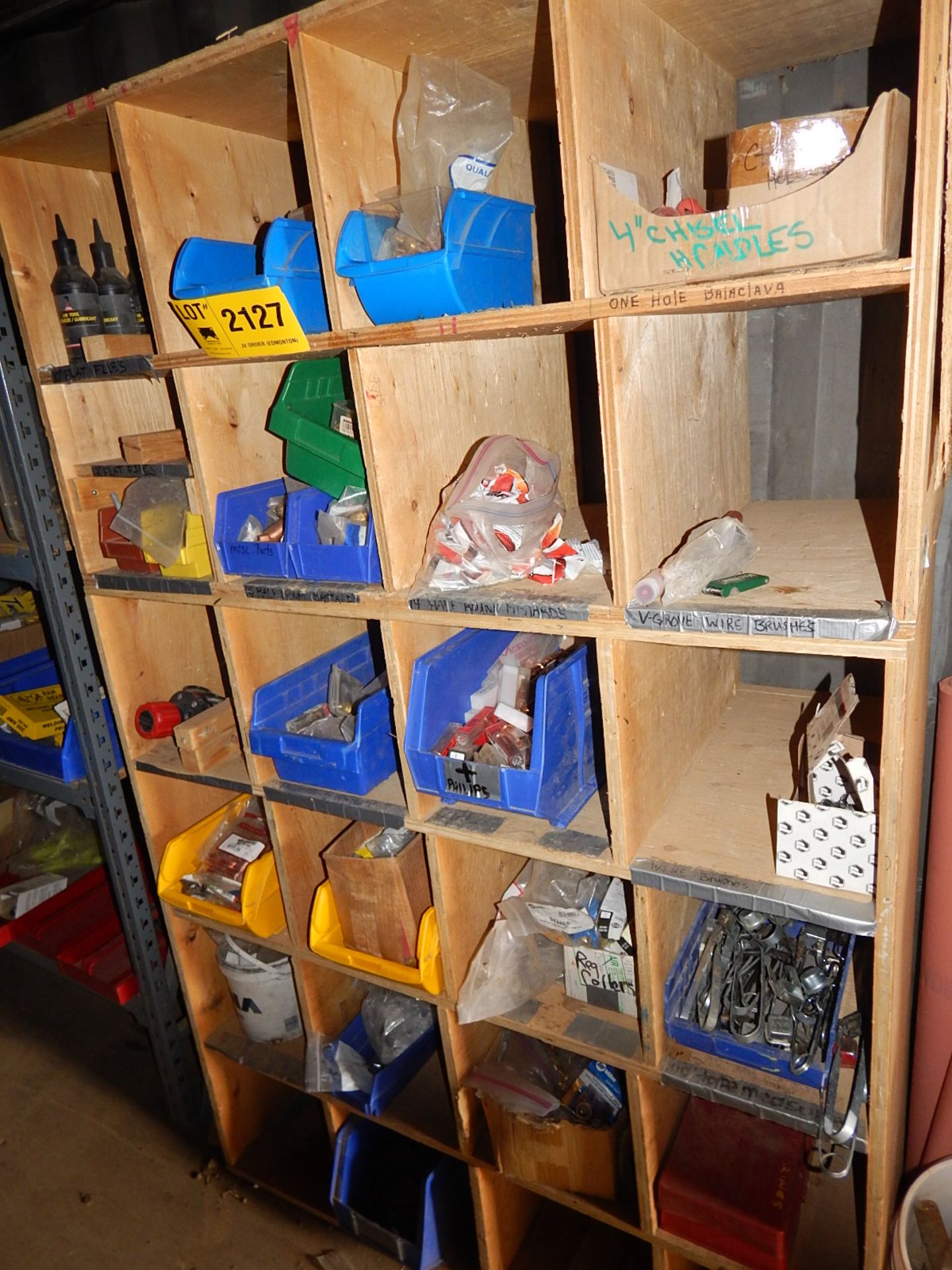 LOT/ SECTION OF SHELF CONSISTING OF WELDING CONSUMABLES AND SUPPLIES (SC 102)