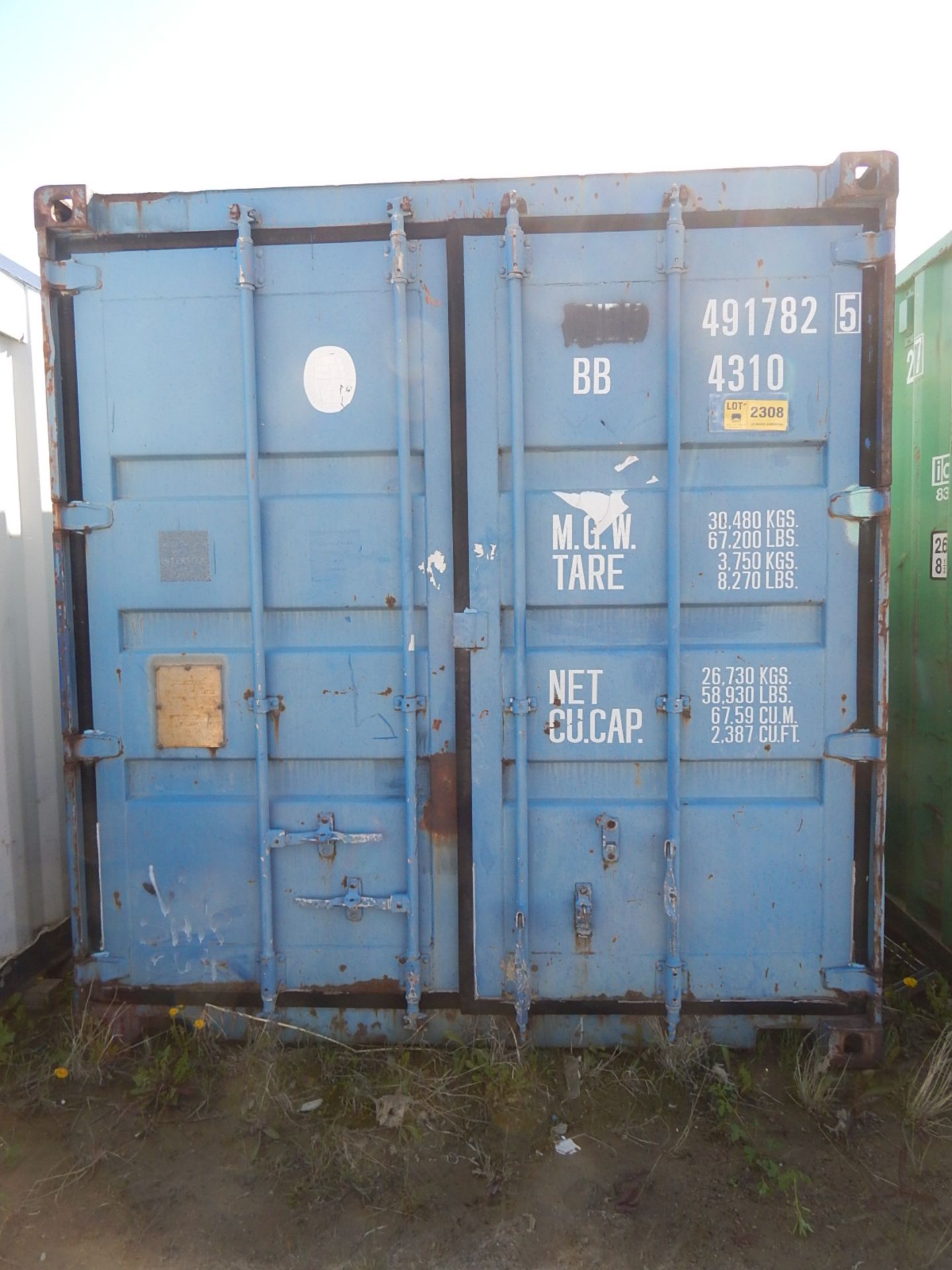 40' SEA CONTAINER, S/N: N/A (491782 5) (DELAYED DELIVERY) (CI)