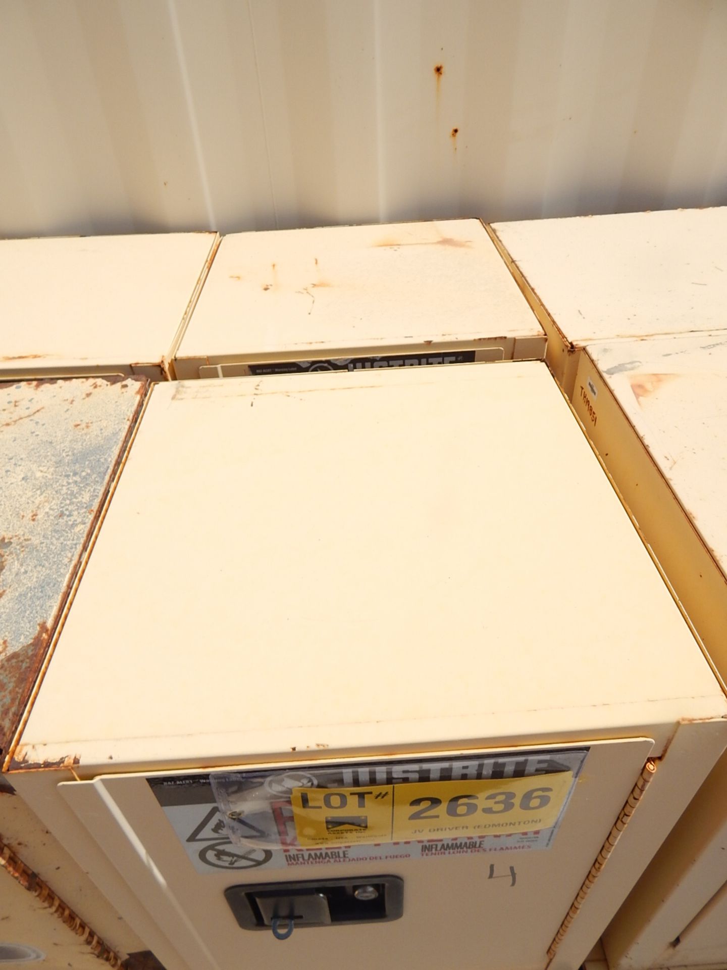 LOT/ (4) JUSTRITE FLAMMABLE STORAGE CABINET - Image 2 of 2