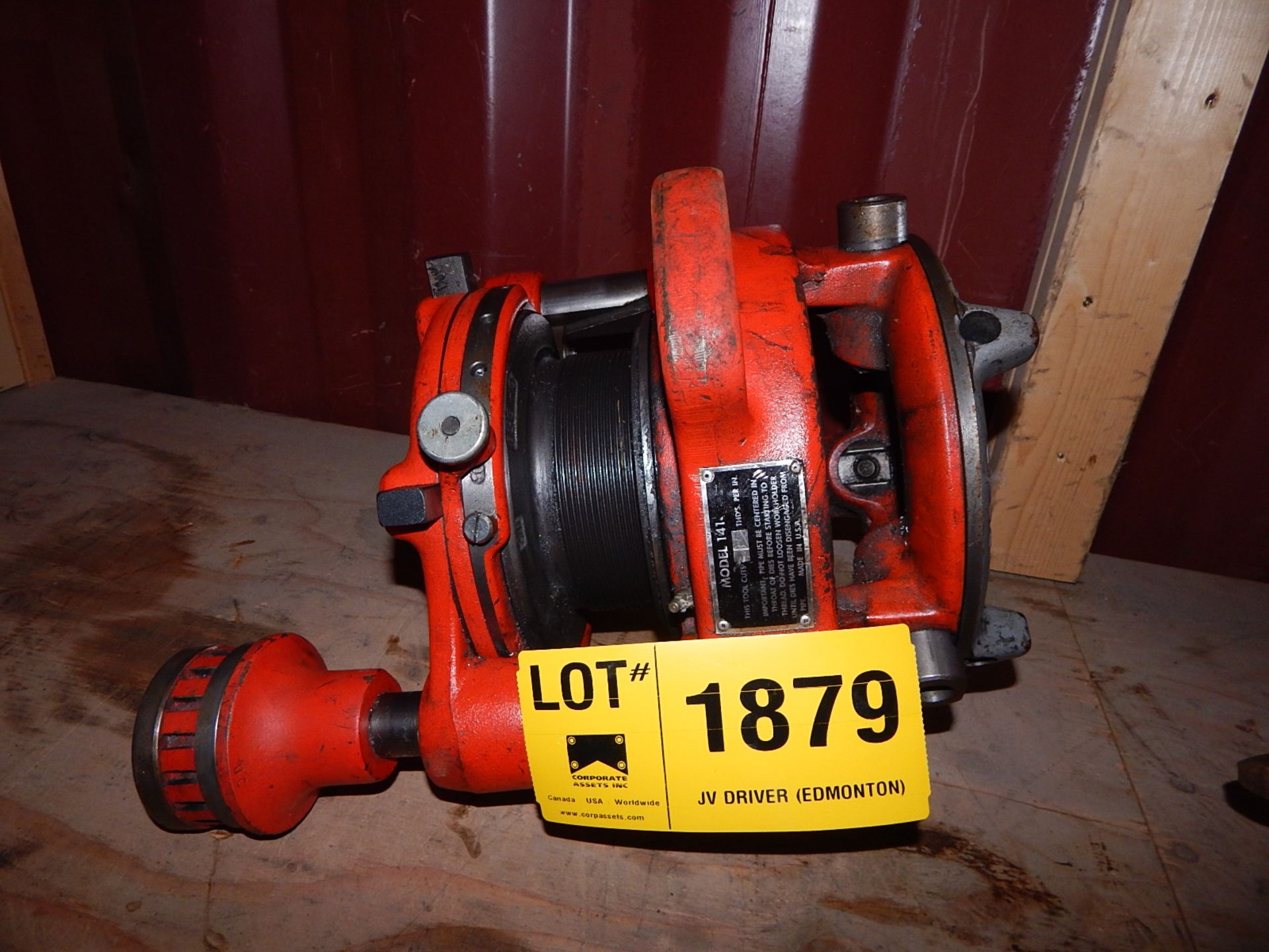 RIDGID RECEDING GEARED THREADER, S/N: N/A (SC 230)