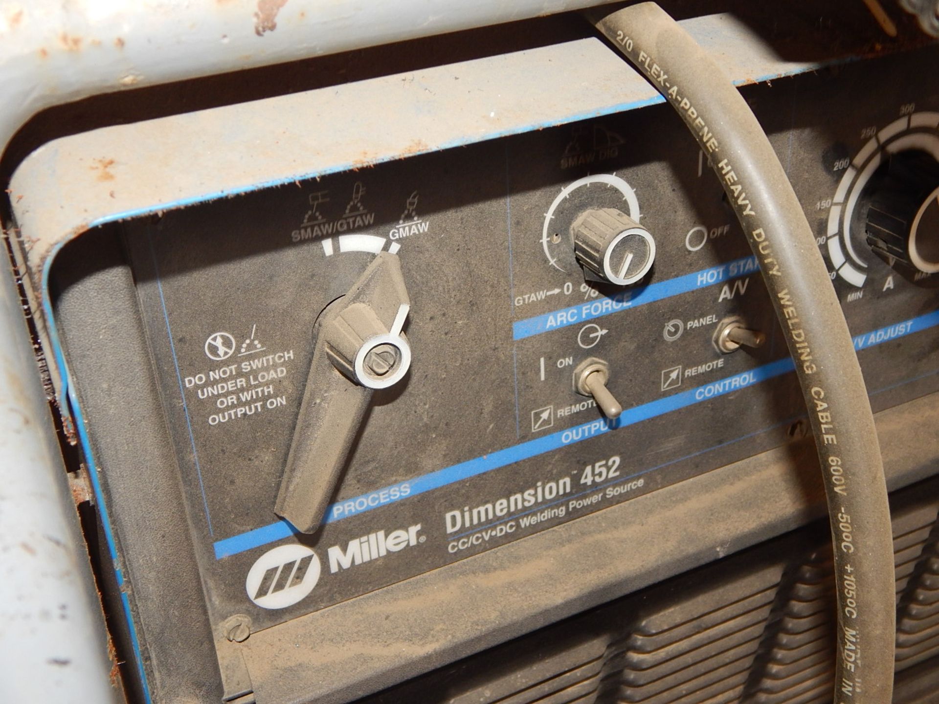 MILLER DIMENSION 452 WELDING POWER SOURCE WITH WIRE FEED, S/N: N/A (SC 445) - Image 2 of 4
