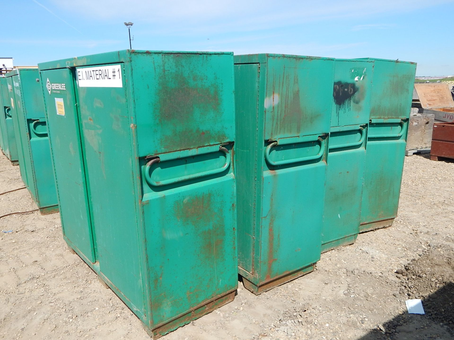 LOT/ (4) GREENLEE 2 DOOR TOOL CABINETS - Image 2 of 4