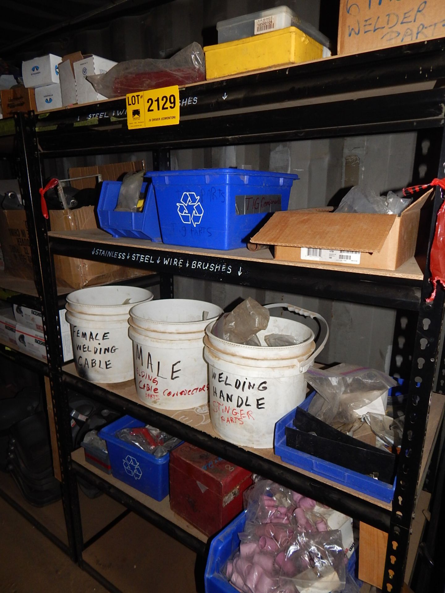 LOT/ SECTION OF SHELF CONSISTING OF WELDING CONSUMABLES (SC 102)