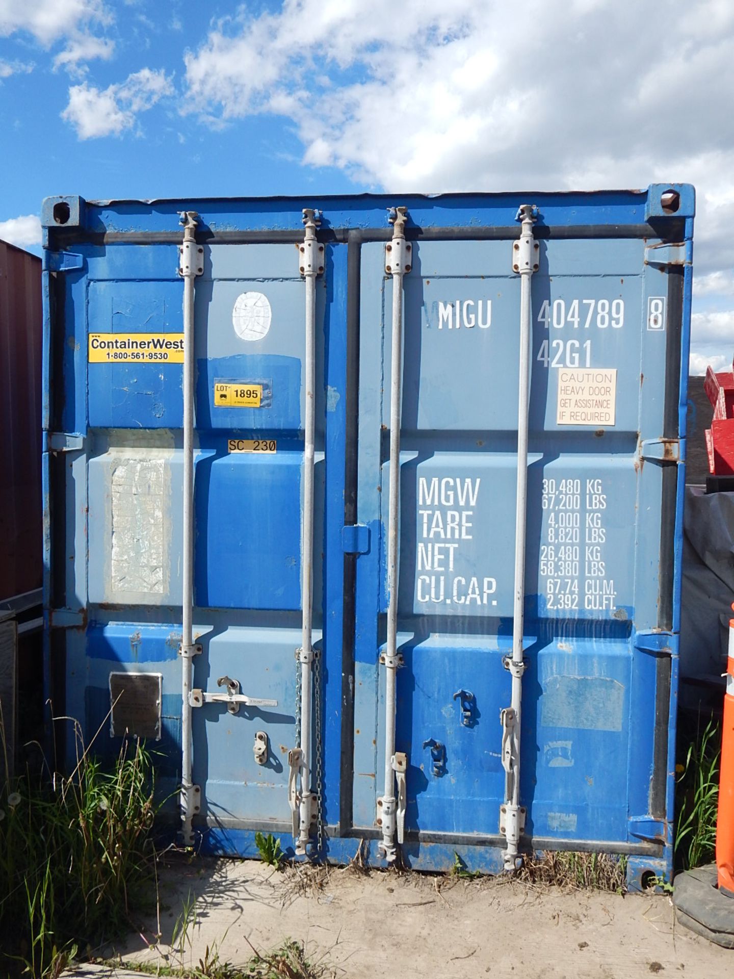 40' SEA CONTAINER, S/N: N/A (SC 230) (DELAYED DELIVERY) (CI)