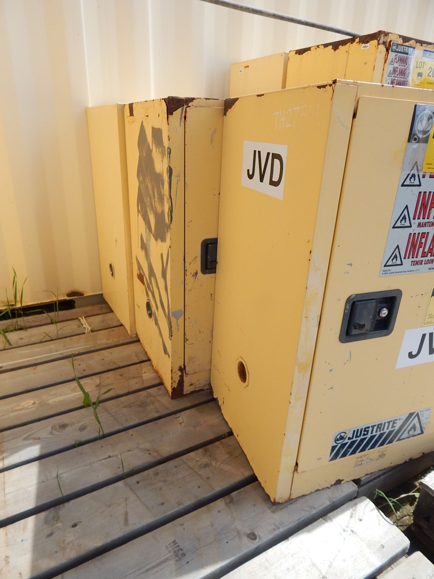 LOT/ (3) JUSTRITE FLAMMABLE STORAGE CABINET - Image 2 of 2