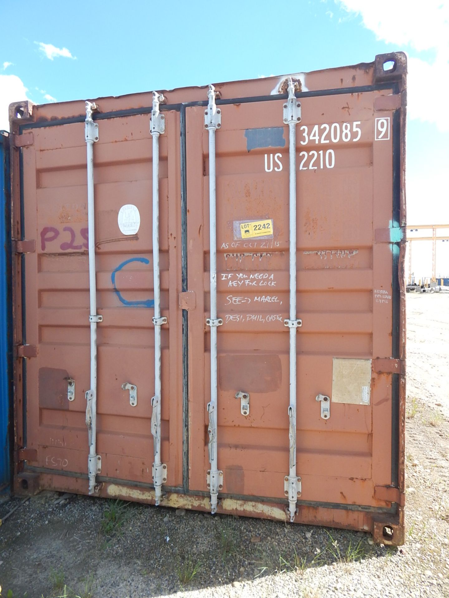 20' SEA CONTAINER, S/N: N/A (US2210) (DELAYED DELIVERY) (CI)