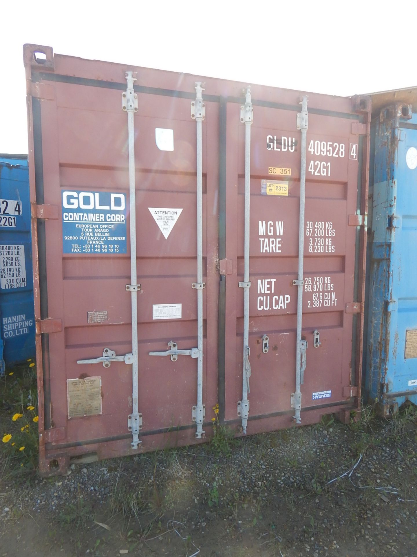 40' SEA CONTAINER, S/N: N/A (SC 351) (DELAYED DELIVERY) (CI)