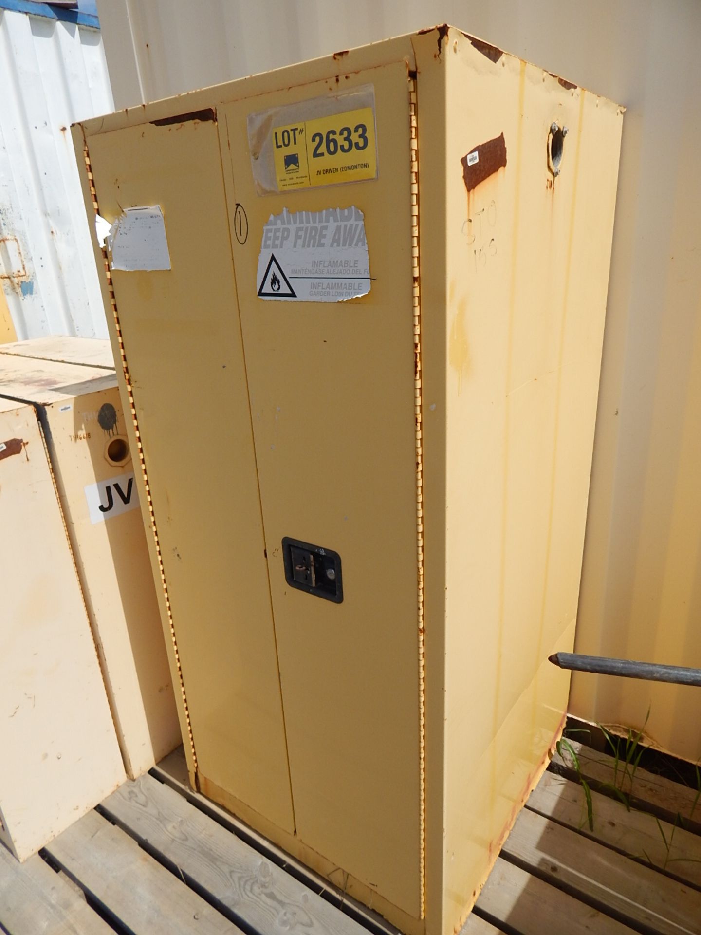 JUSTRITE FLAMMABLE STORAGE CABINET, S/N: N/A - Image 2 of 2