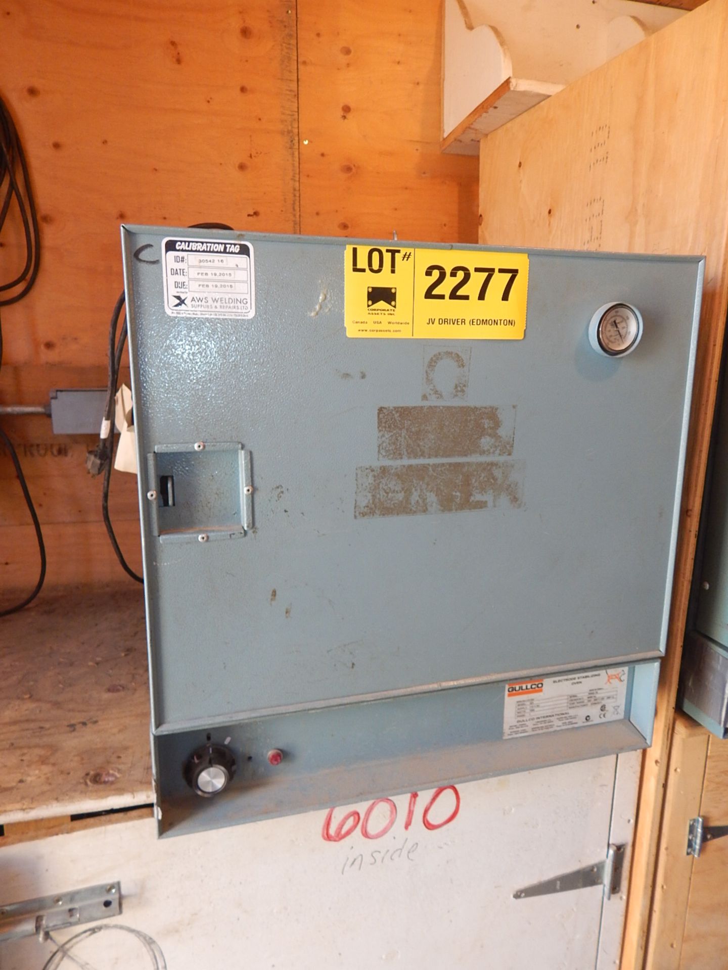 GULLCO 350 ELECTRODE STABILIZING OVEN, S/N: N/A (TOOL CRIB)