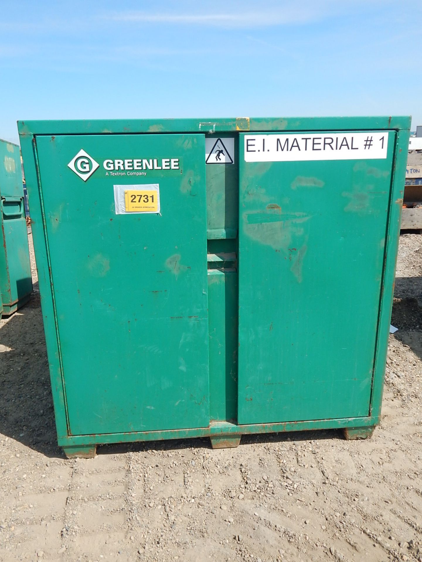 LOT/ (4) GREENLEE 2 DOOR TOOL CABINETS