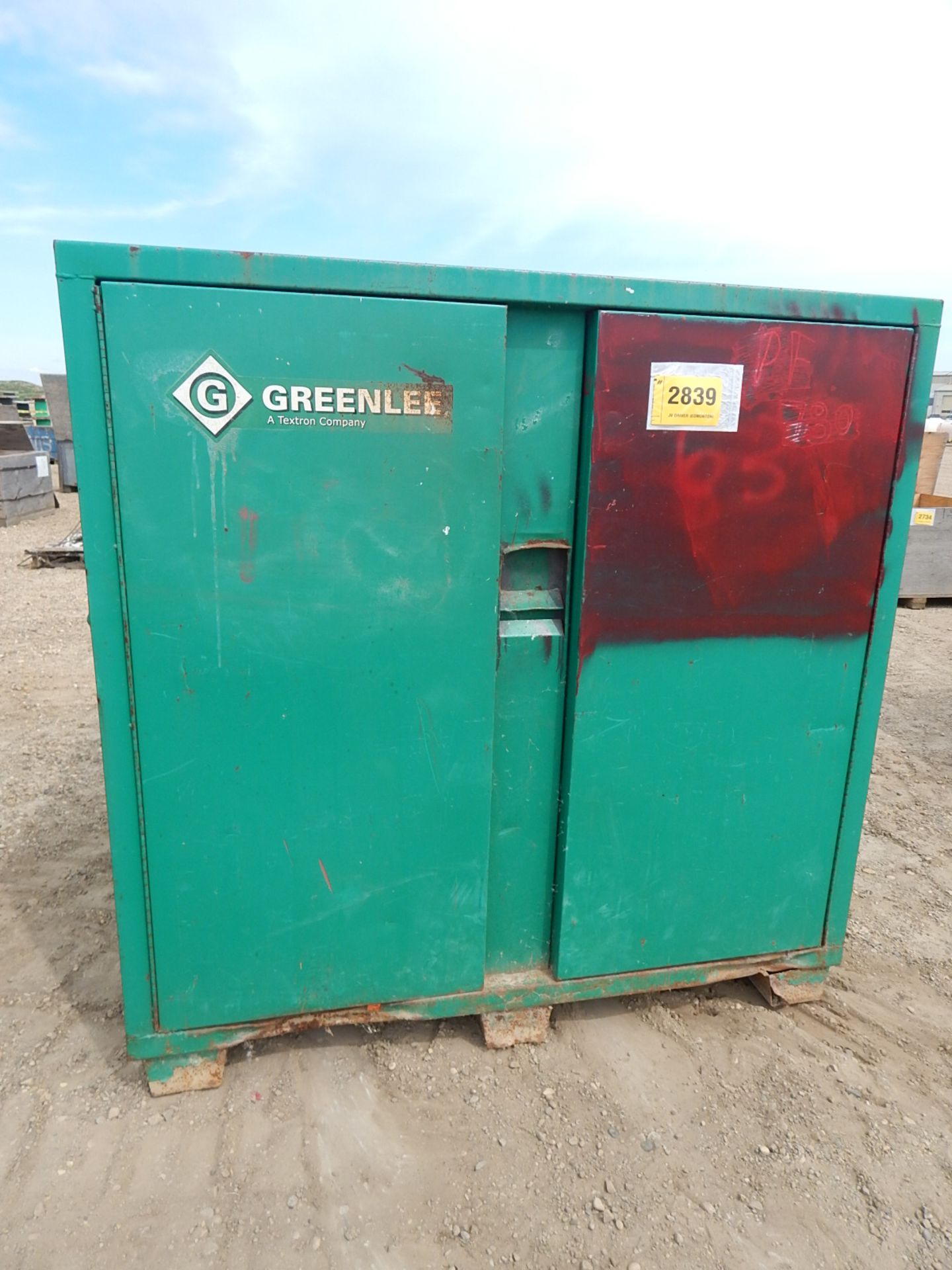 LOT/ (2) GREENLEE 2-DOOR JOB BOX CABINETS