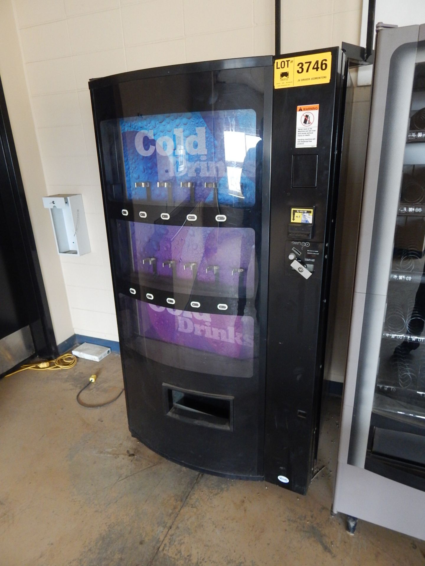 DRINK VENDING MACHINE, S/N: N/A