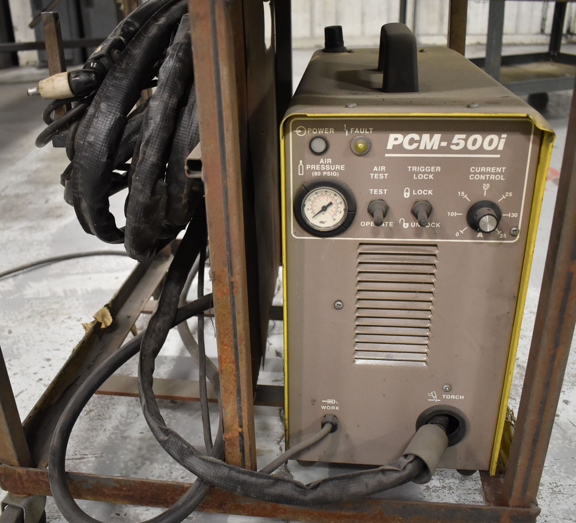 ESAB PCM-500 PLASMA CUTTER WITH CABLES & GUN, S/N: N/A [RIGGING FEES FOR LOT #14 - $25 USD PLUS - Image 3 of 3