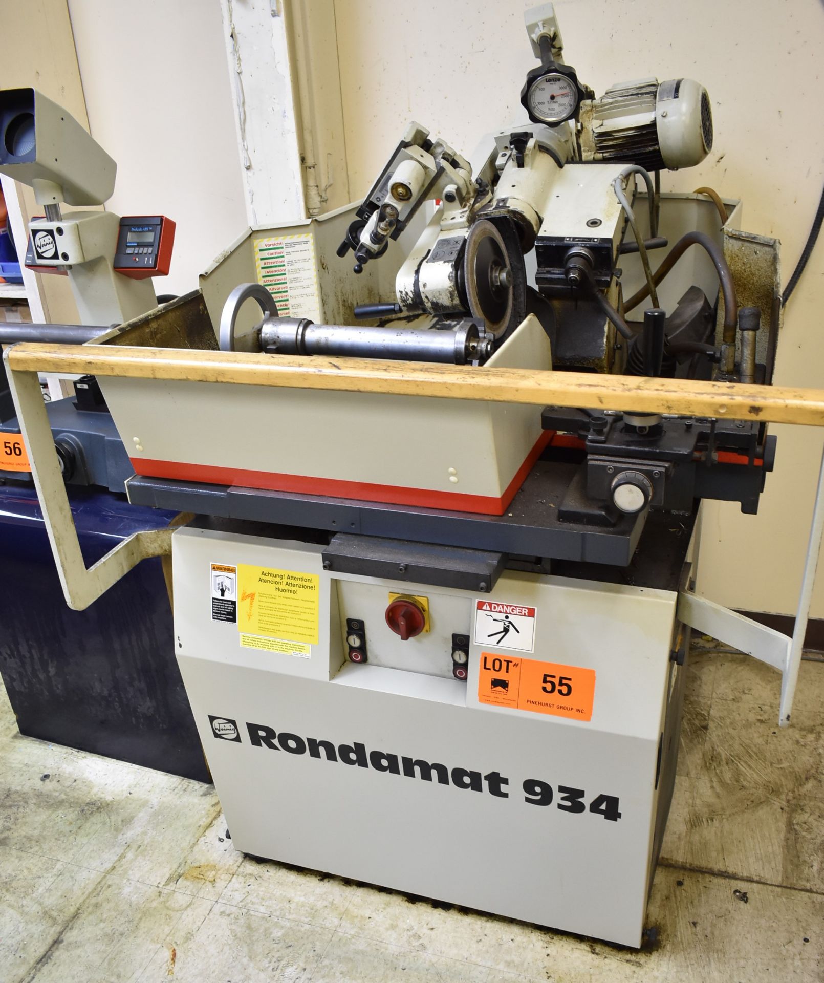 WEINIG R934 RONDAMAT PROFILE KNIFE GRINDER WITH 6" TO 8" WHEEL DIAMETER, SPEEDS TO 3000 RPM, 1.5 HP,