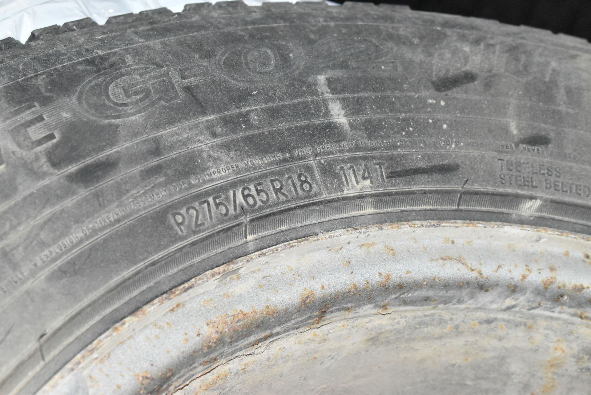 SET OF WINTER TIRES WITH STEEL RIMS - Image 2 of 2