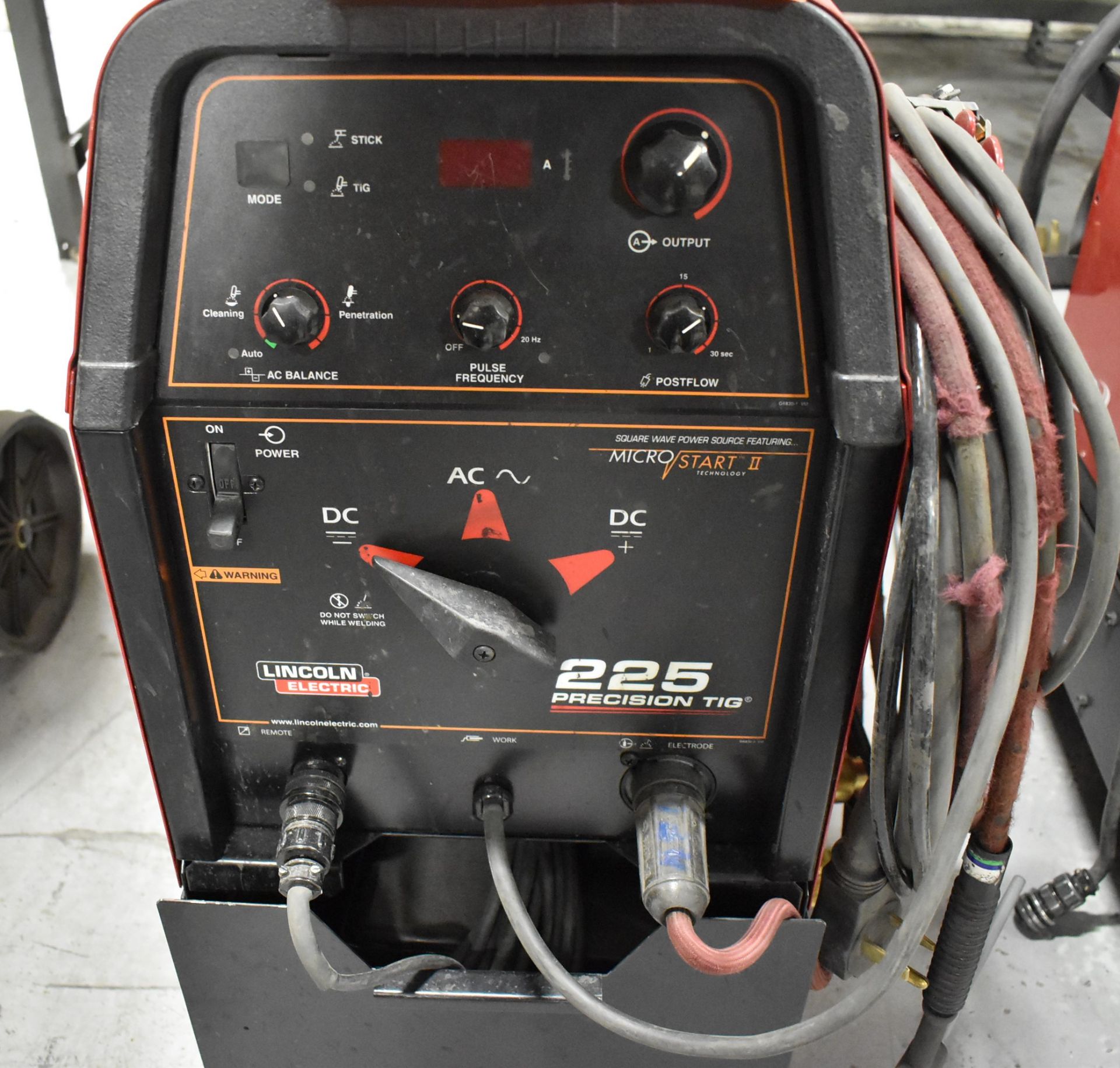 LINCOLN ELECTRIC PRECISION TIG 225 TIG WELDER WITH CABLES & GUN, S/N: N/A [RIGGING FEES FOR LOT #2 - - Image 2 of 2