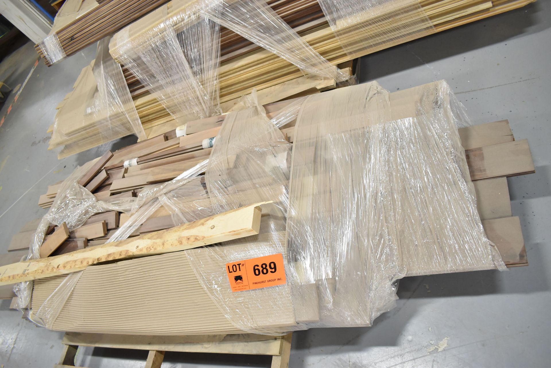 LOT/ SKID OF HARDWOOD TONGUE & GROOVE