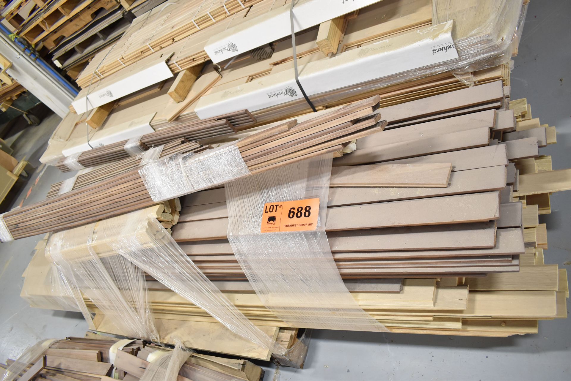 LOT/ SKID OF HARDWOOD AND OTHER TONGUE & GROOVE