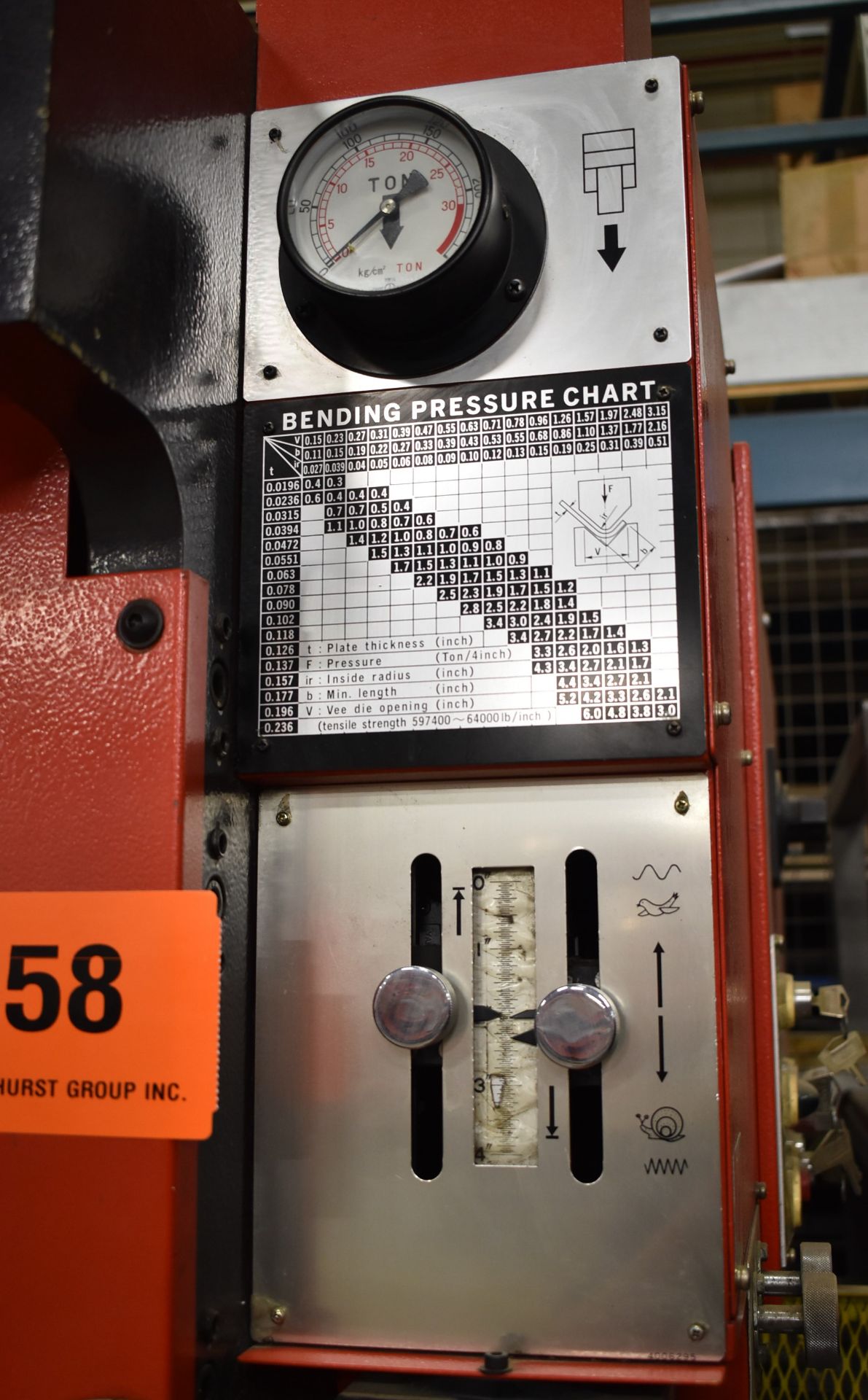 AMADA SPH-30 HYDRAULIC C-FRAME PRESS BRAKE WITH 30 TON CAPACITY, 3.94" STROKE, 12"X1/2" BENDING - Image 3 of 5