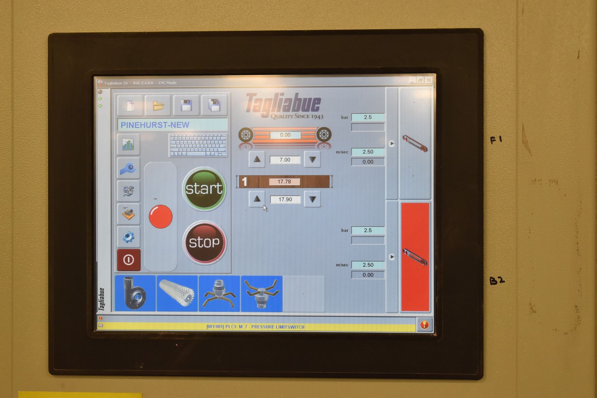 TAGLIABUE (2008) TAG TT3 1550 CNC DUAL BELT HORIZONTAL SANDER WITH TOUCH SCREEN CNC CONTROL, (2) - Image 2 of 6