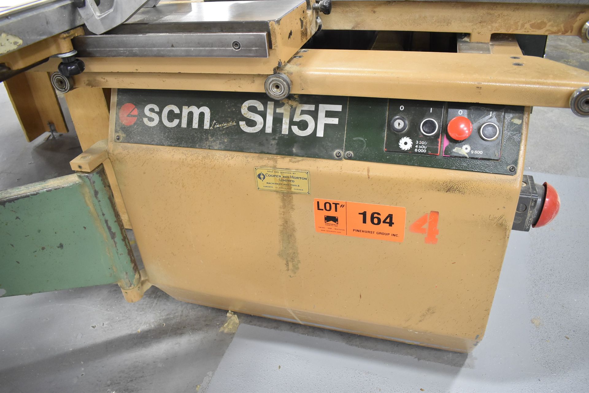 SCM SI15F 10" TABLE SAWS WITH 45"X32" TABLE, 45 DEG. MAX. BLADE ANGLE, SLIDING TABLE ATTACHMENT, - Image 2 of 3