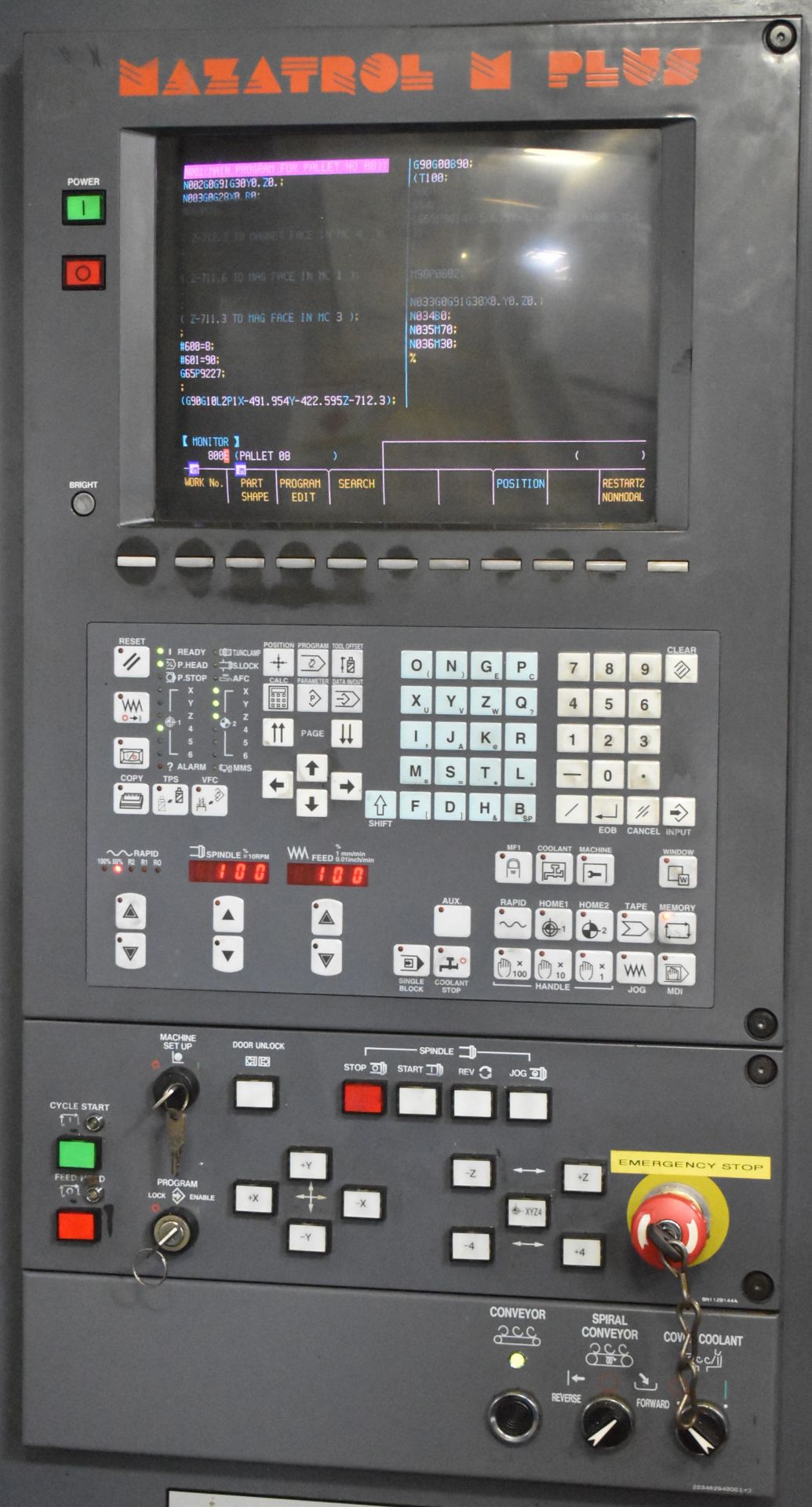 MAZAK (1997) ULTRA 650 CNC 4 AXIS HORIZONTAL MACHINING CENTER WITH MAZITROL M-PLUS CNC CONTROL, ( - Image 2 of 7