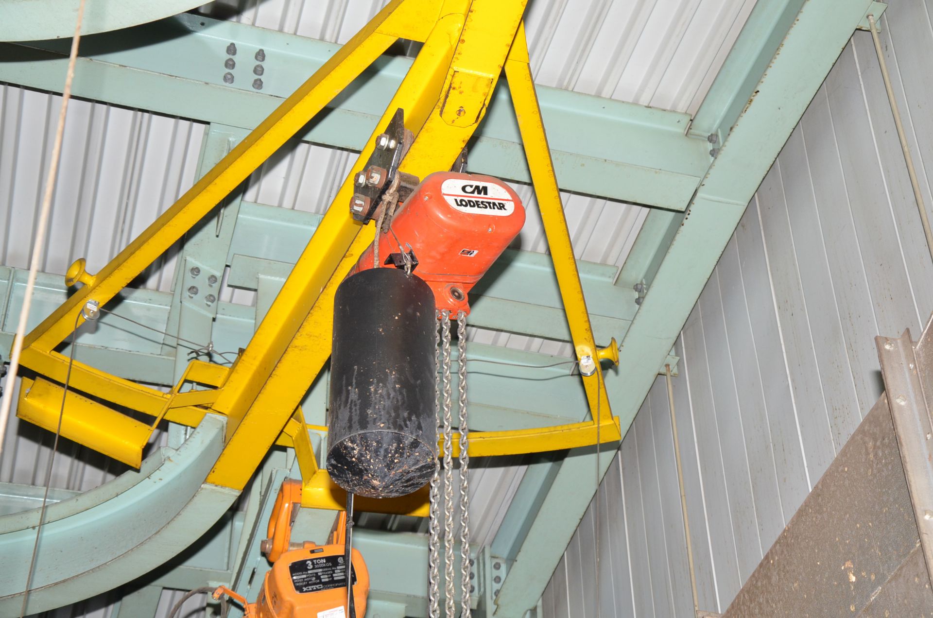 CM LODESTAR 3 TON CAPACITY ELECTRIC CHAIN HOIST WITH TROLLEY, S/N N/A [RIGGING FEES FOR LOT # - Image 2 of 2