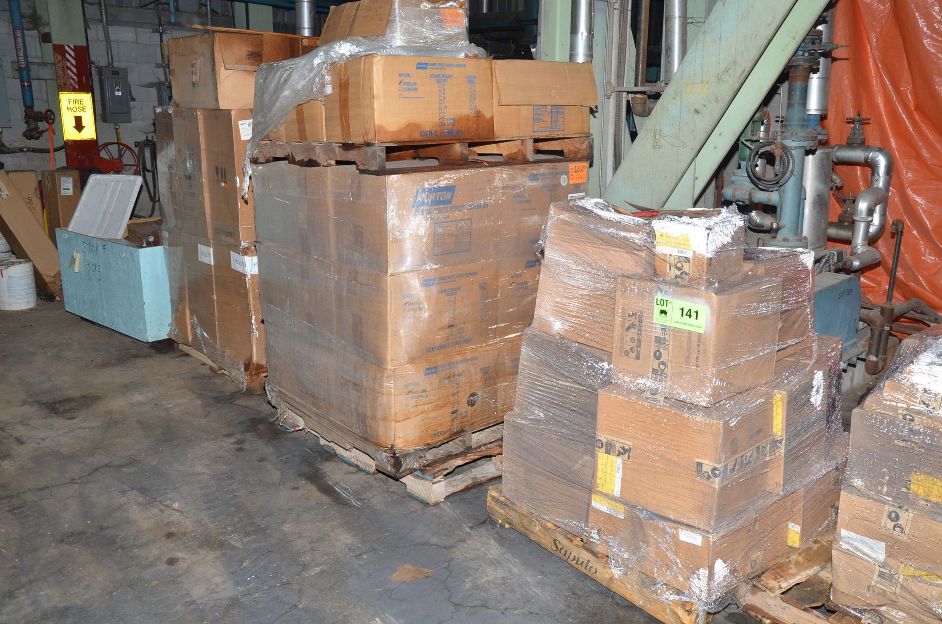 LOT/ (5) PALLETS WITH PARTS AND COMPONENTS [RIGGING FEES FOR LOT #141 - $125 USD PLUS APPLICABLE - Image 2 of 2