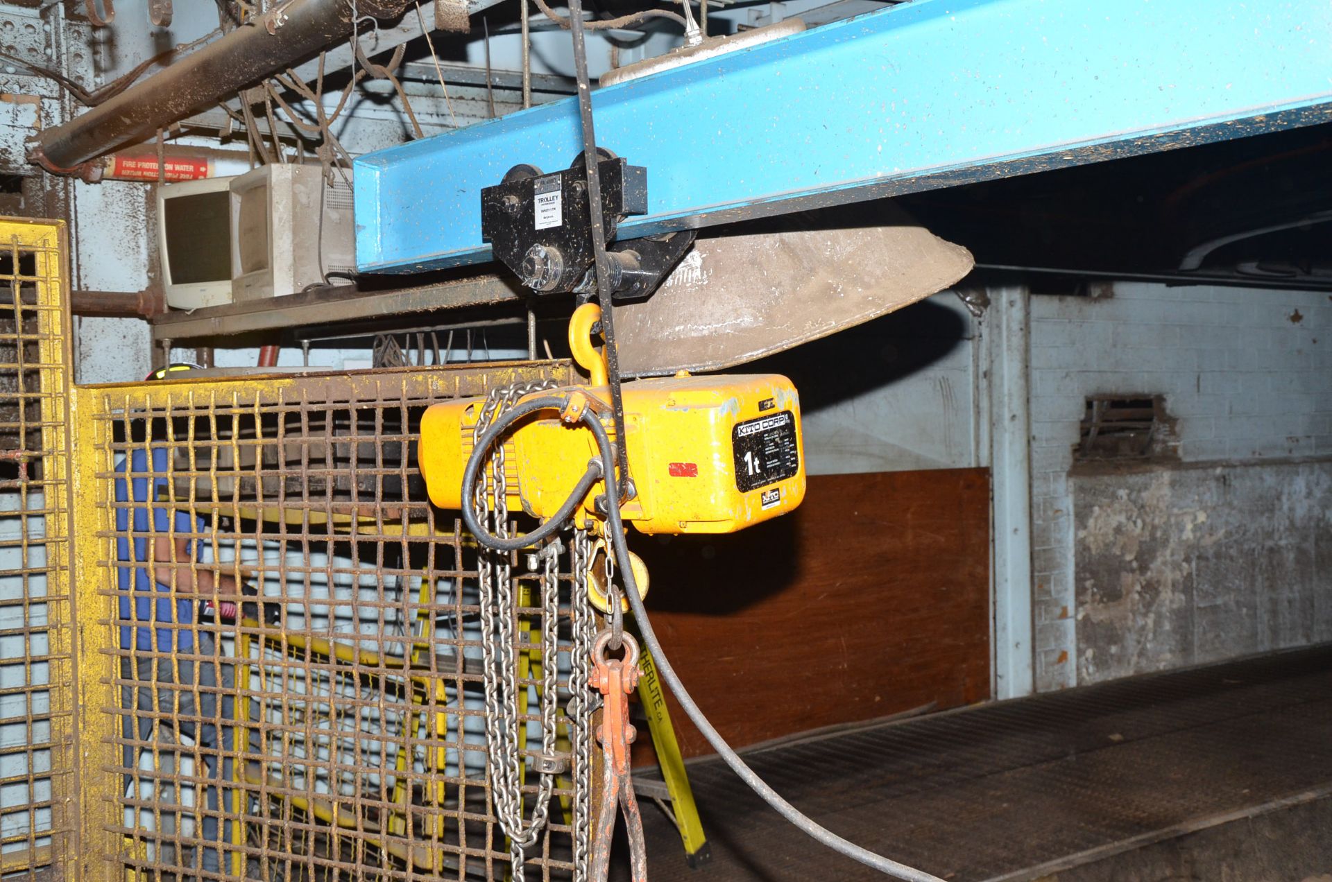LOT/ MOTIVATION 2,000 LBS CAPACITY COLUMN MOUNTED JIB ARM WITH KITO 1 TON ELECTRIC CHAIN HOIST, S/ - Image 2 of 2