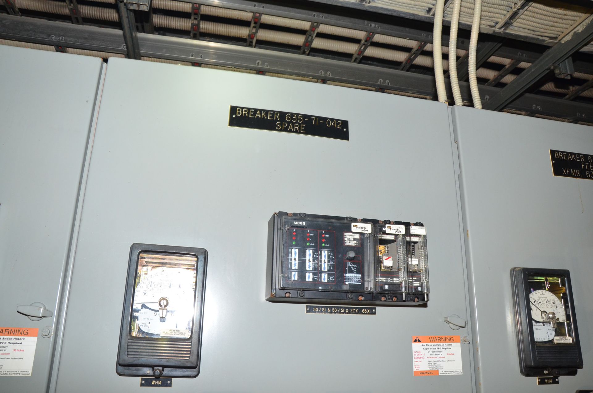 WESTINGHOUSE 10-BANK SWITCHGEAR PANEL, S/N: N/A [RIGGING FEES FOR LOT #497 - $TBD USD PLUS - Image 4 of 6