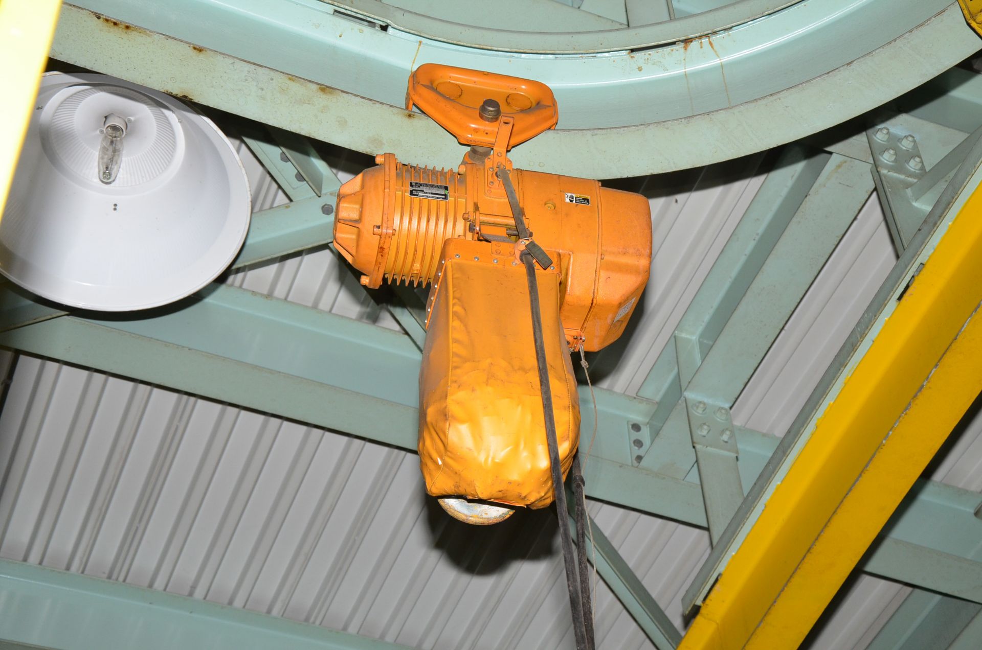 KITO 3 TON CAPACITY ELECTRIC CHAIN HOIST WITH TROLLEY, S/N N/A [RIGGING FEES FOR LOT #769 - $150 USD - Image 2 of 2