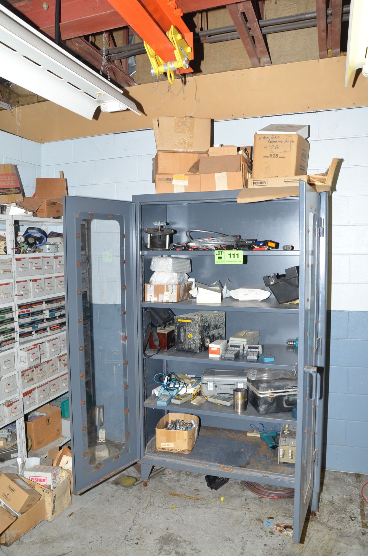 LOT/ CABINET WITH ELECTRICAL COMPONENTS [RIGGING FEES FOR LOT #111 - $125 USD PLUS APPLICABLE - Image 2 of 2