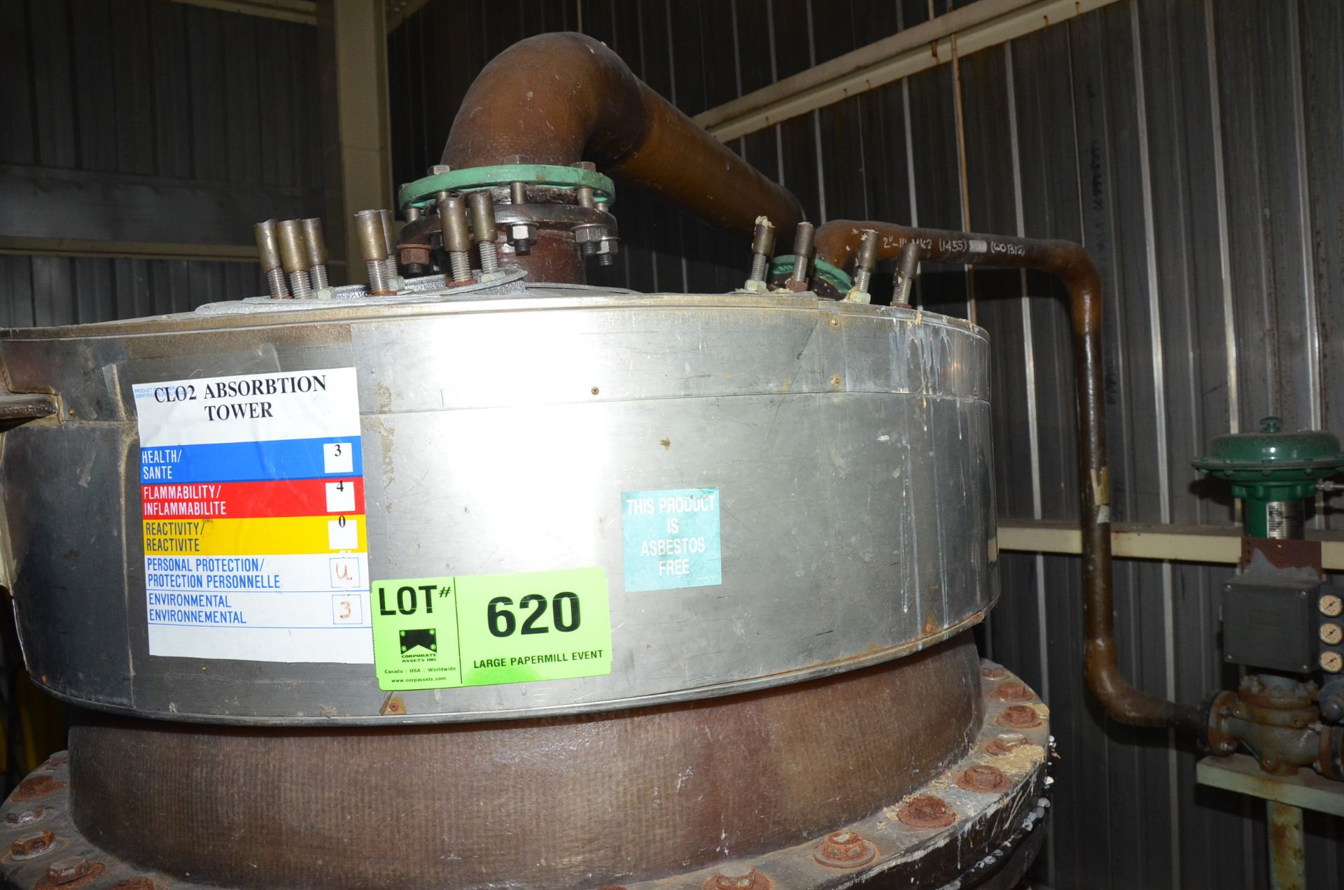 CL02 COMPOSITE ABSORPTION TOWER, S/N N/A [RIGGING FEES FOR LOT #620 - $275 USD PLUS APPLICABLE - Image 2 of 4