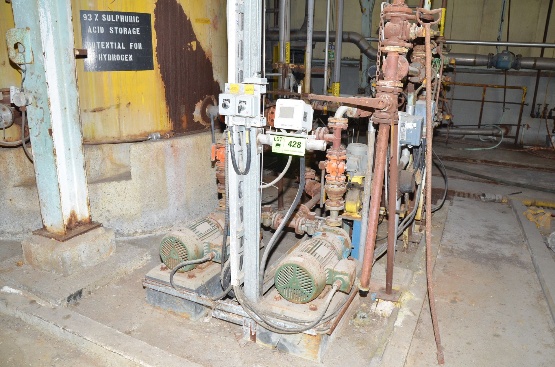 LOT/ ACID RESISTANT PUMPS, VALVES AND INSTRUMENTS [RIGGING FEES FOR LOT #428 - $275 USD PLUS