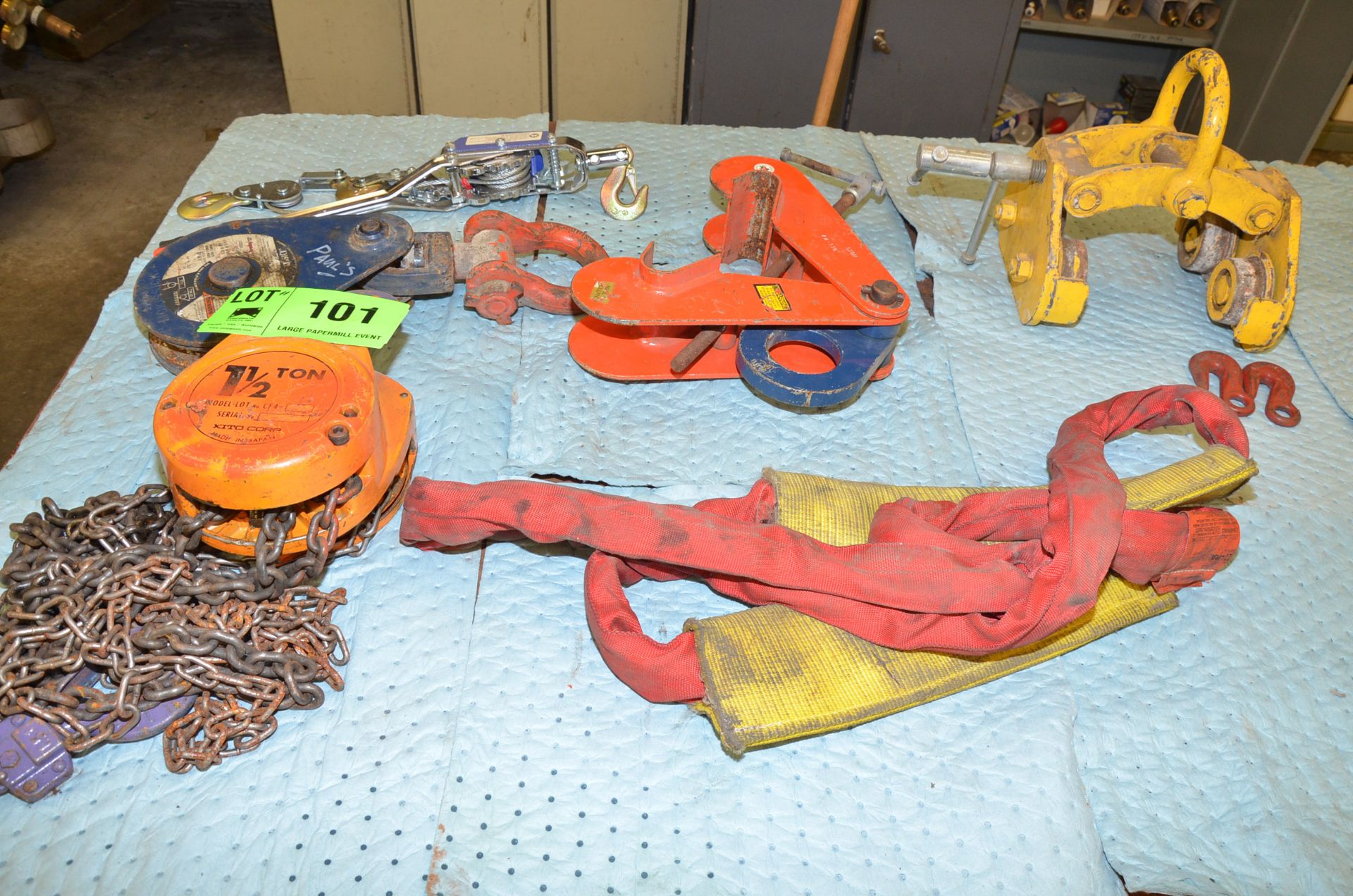 LOT/ LIFTING EQUIPMENT [RIGGING FEES FOR LOT #101 - $85 USD PLUS APPLICABLE TAXES]