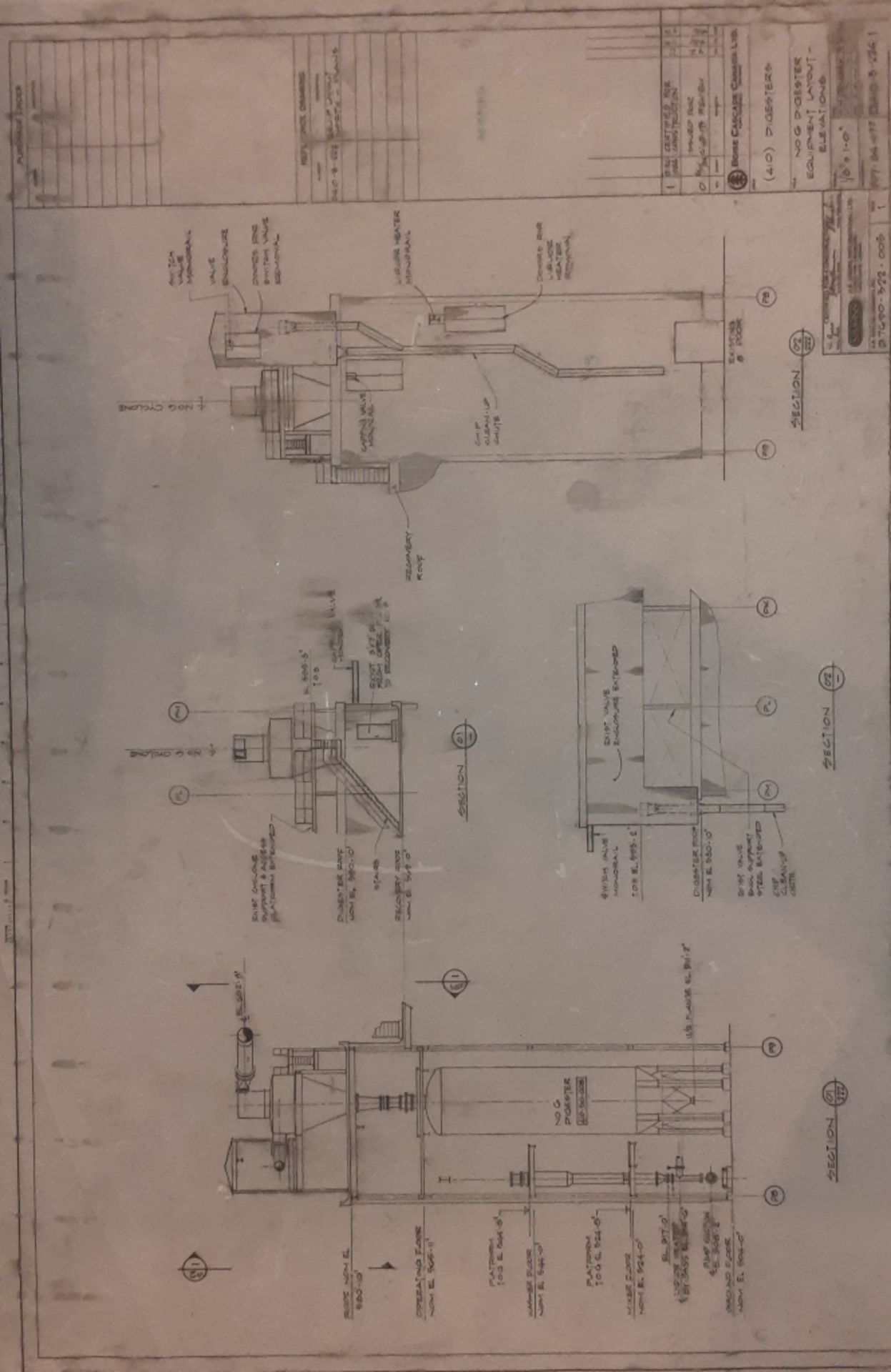 E.S. FOX 5.640.141 DIGESTER TANK WITH 150 PSIG @ 350 DEG F CAPACITY, 13'DIA X 57' HEIGHT APPROX. - Image 5 of 5