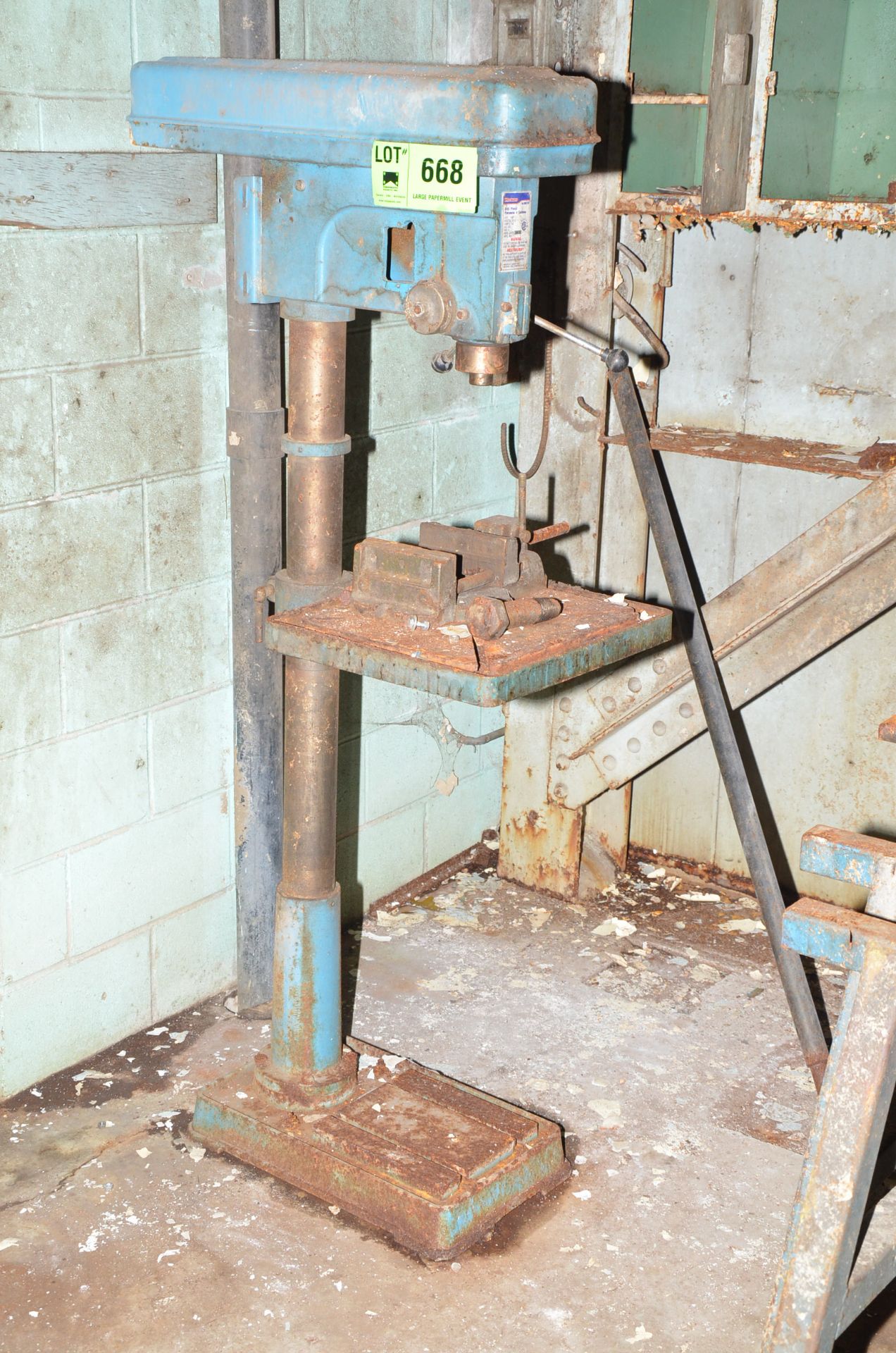 GENERAL FLOOR TYPE DRILL PRESS, S/N N/A [RIGGING FEES FOR LOT #668 - $125 USD PLUS APPLICABLE