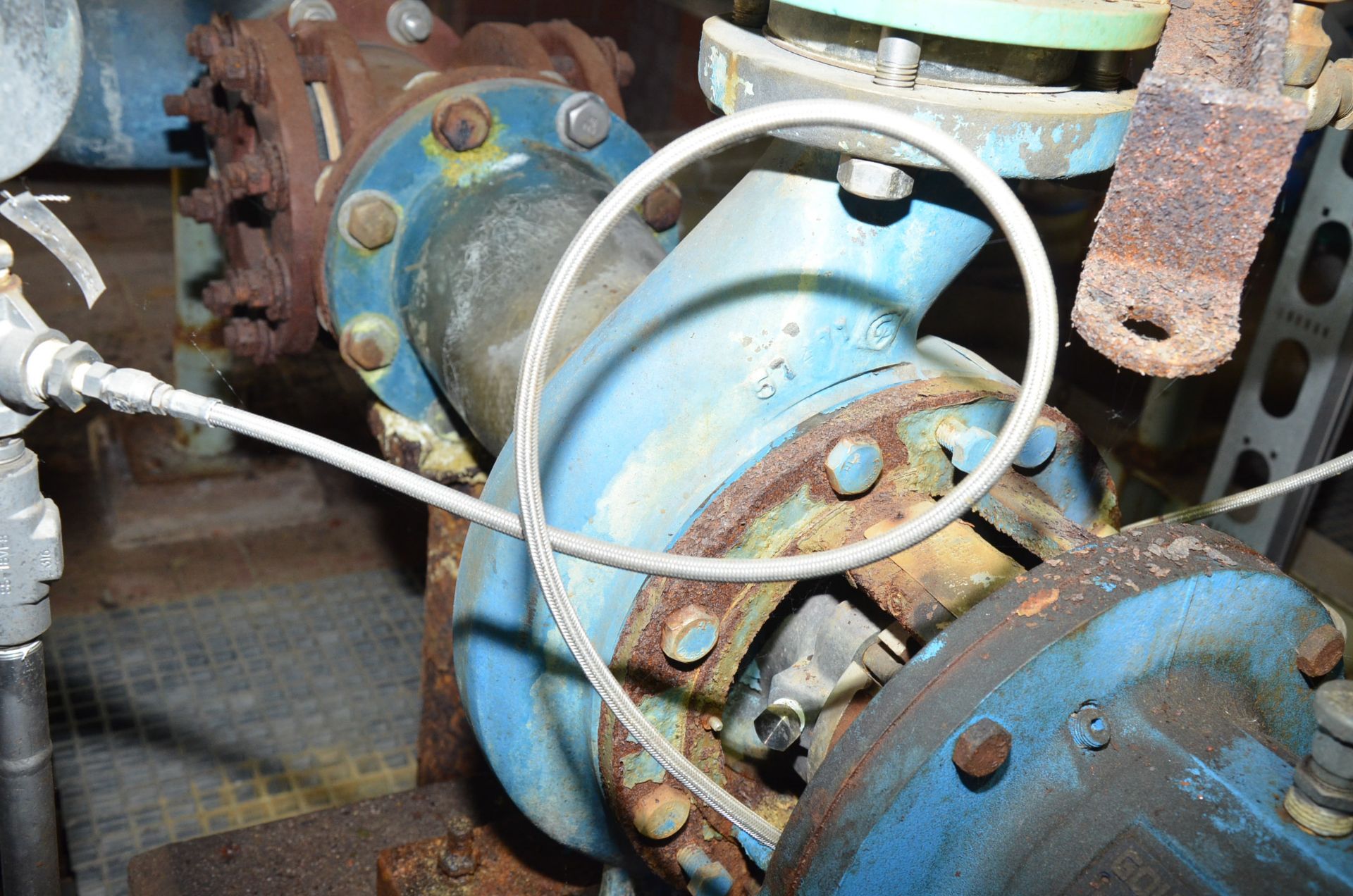 GOULDS 3196 3X4-8 CENTRIFUGAL PUMP WITH 10 HP ELECTRIC DRIVE MOTOR, S/N N/A [RIGGING FEES FOR LOT # - Image 2 of 4