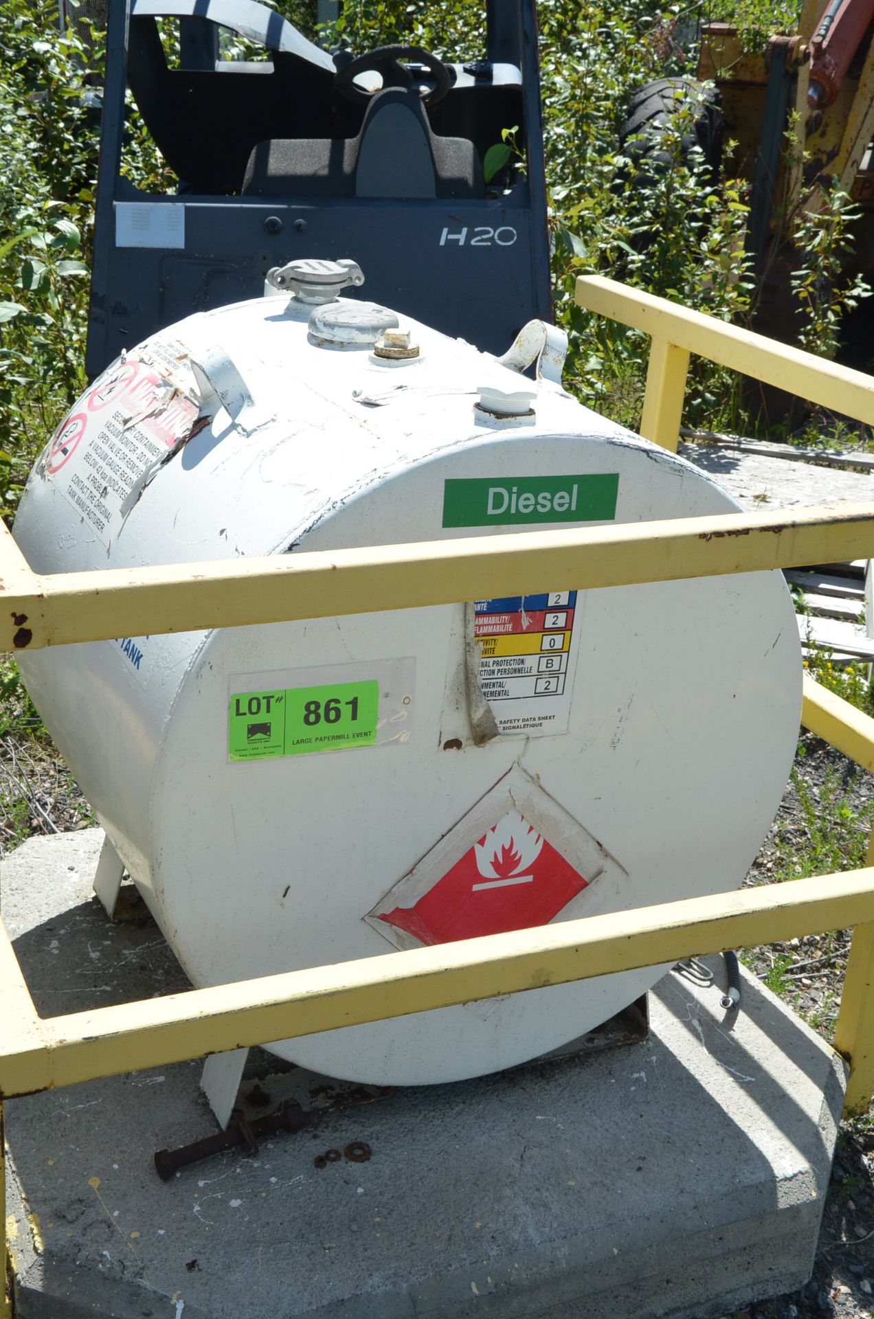WESTEEL FUEL CUBE PORTABLE FUEL TANK, S/N N/A [RIGGING FEES FOR LOT #861 - $175 USD PLUS